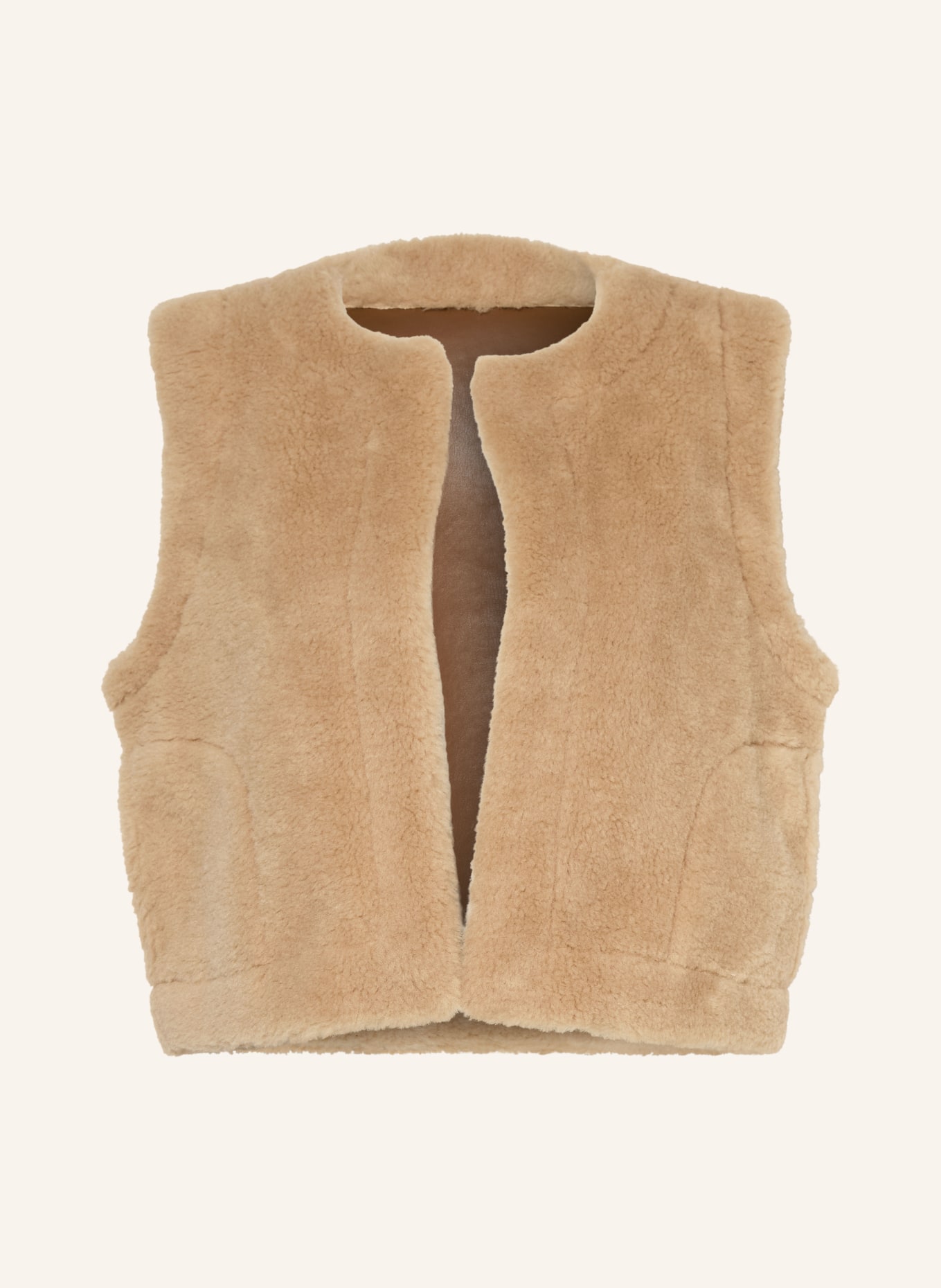 darling harbour Omkeerbare vest van teddybont: BEIGE