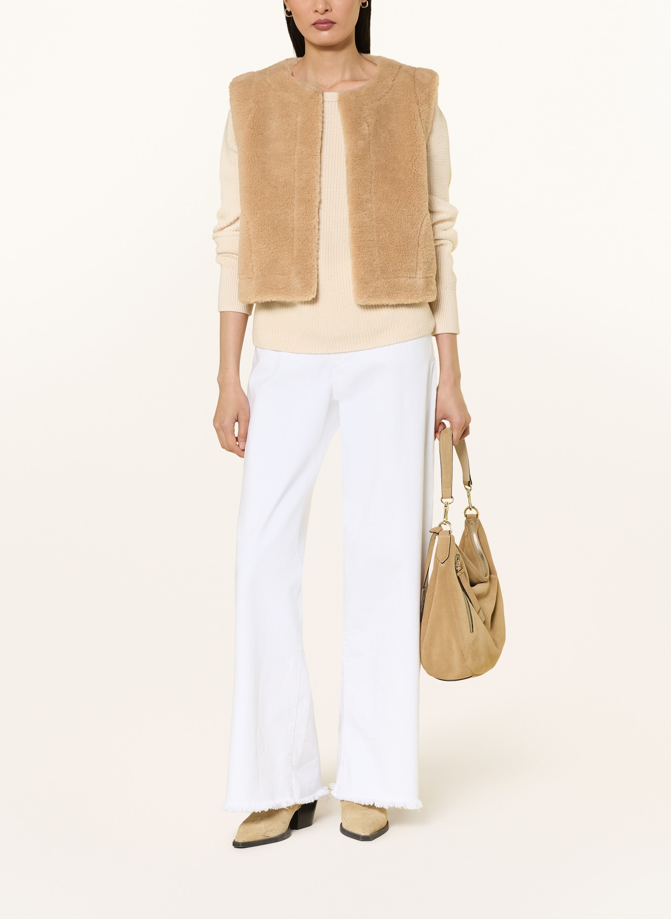 darling harbour Omkeerbare vest van teddybont: BEIGE