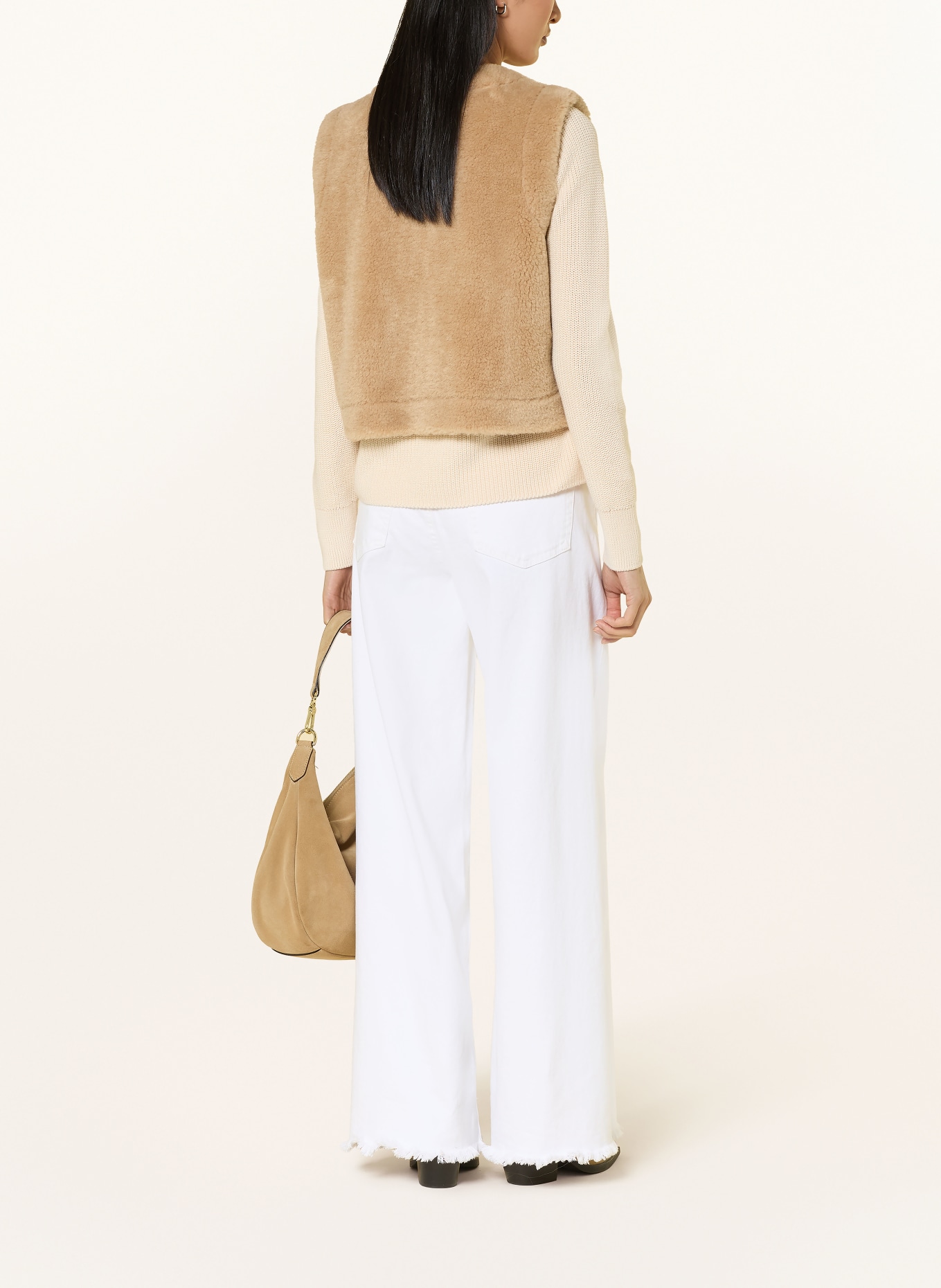 darling harbour Omkeerbare vest van teddybont: BEIGE