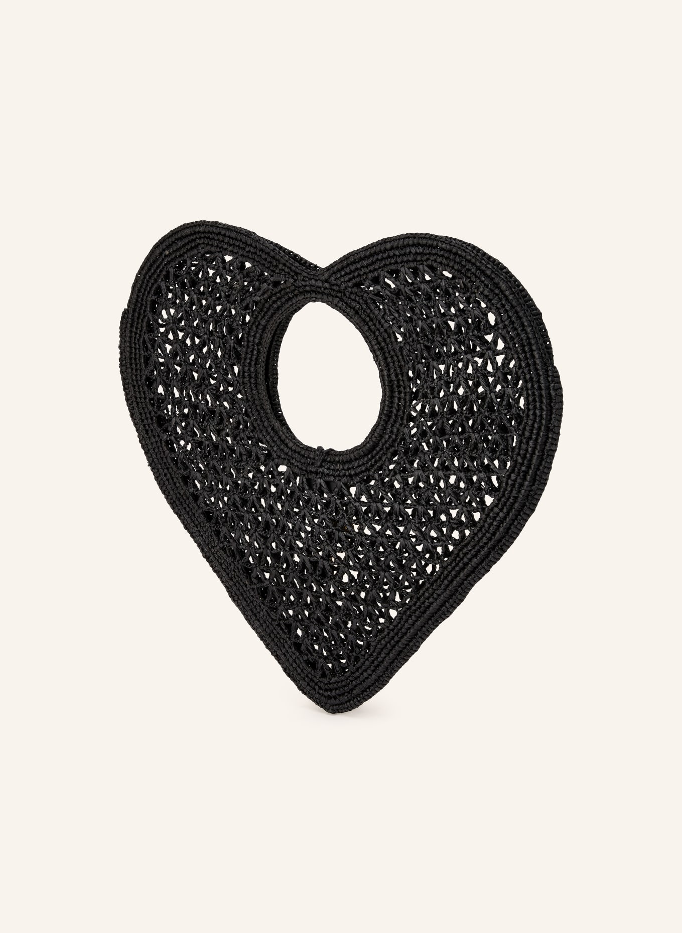 JACQUEMUS Sac à main LE SPIAGGIA COEUR: NOIR / OR