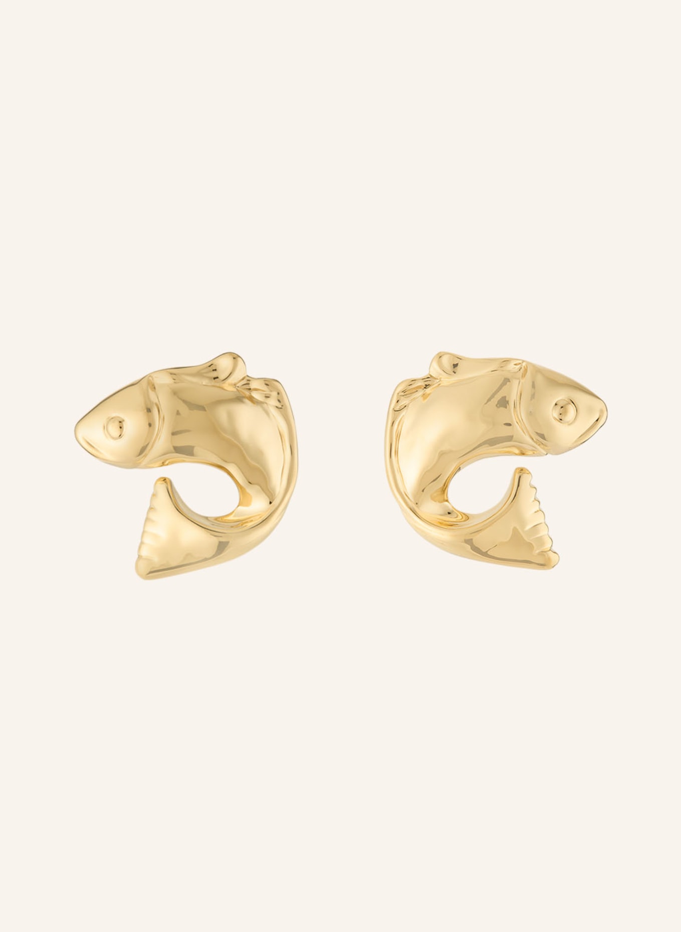 JACQUEMUS Ear studs LES BOUCLES POISSON: GOLD