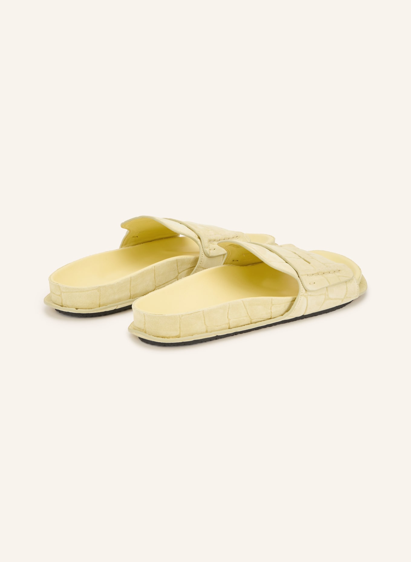 JACQUEMUS Mules LES SANDALES MOCASSIN: JAUNE CLAIR