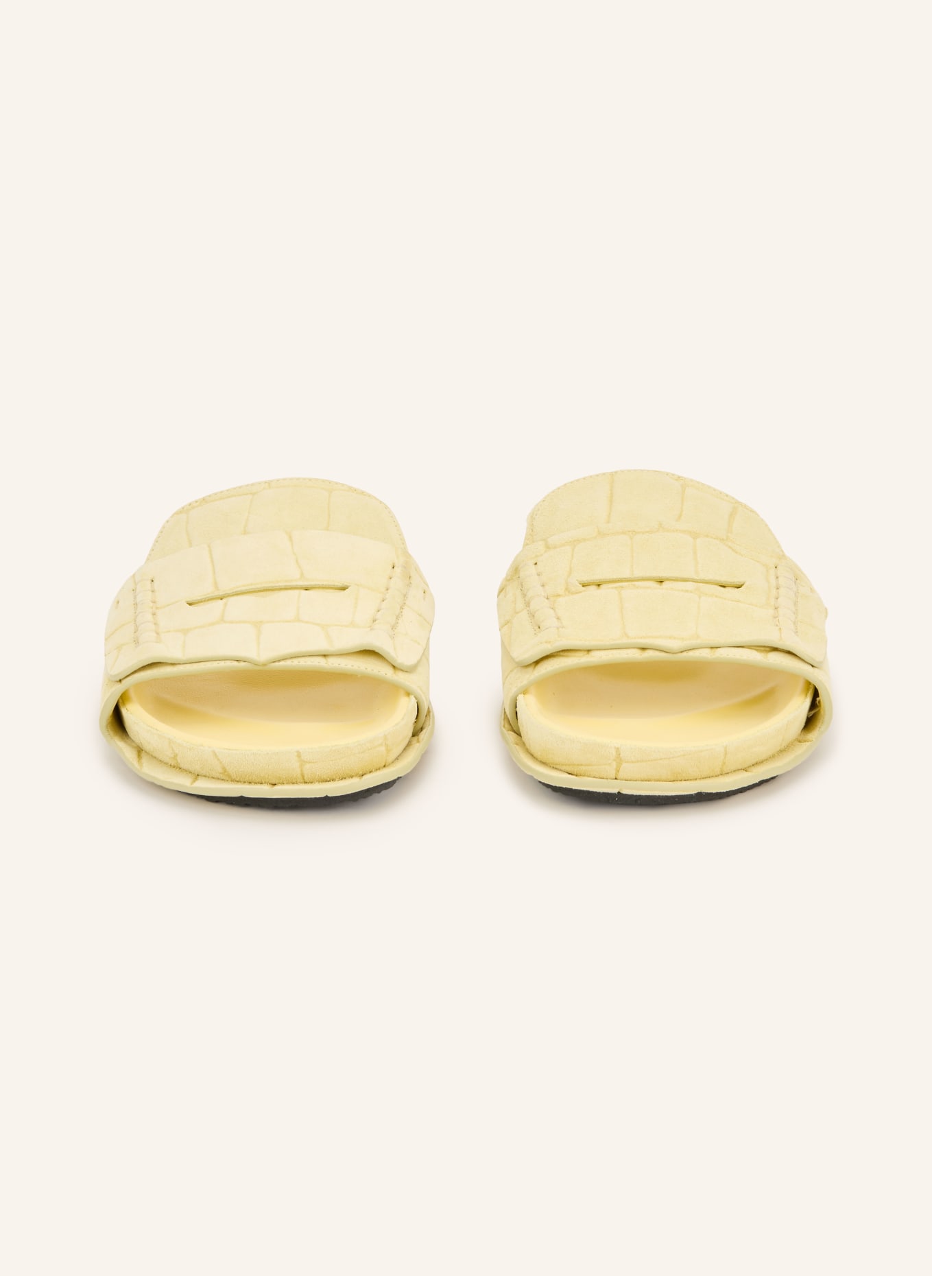 JACQUEMUS Mules LES SANDALES MOCASSIN: JAUNE CLAIR