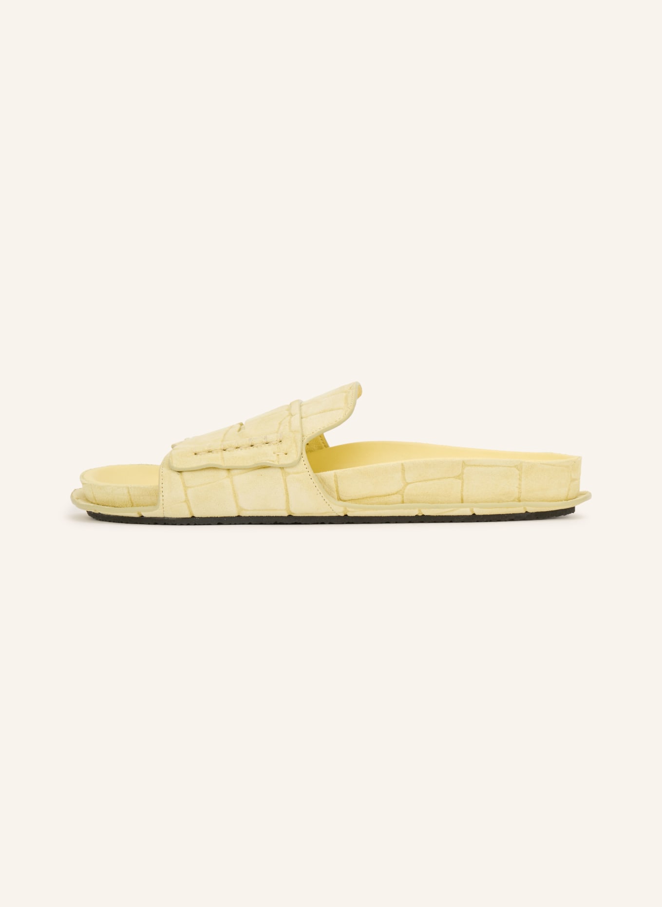 JACQUEMUS Mules LES SANDALES MOCASSIN: JAUNE CLAIR