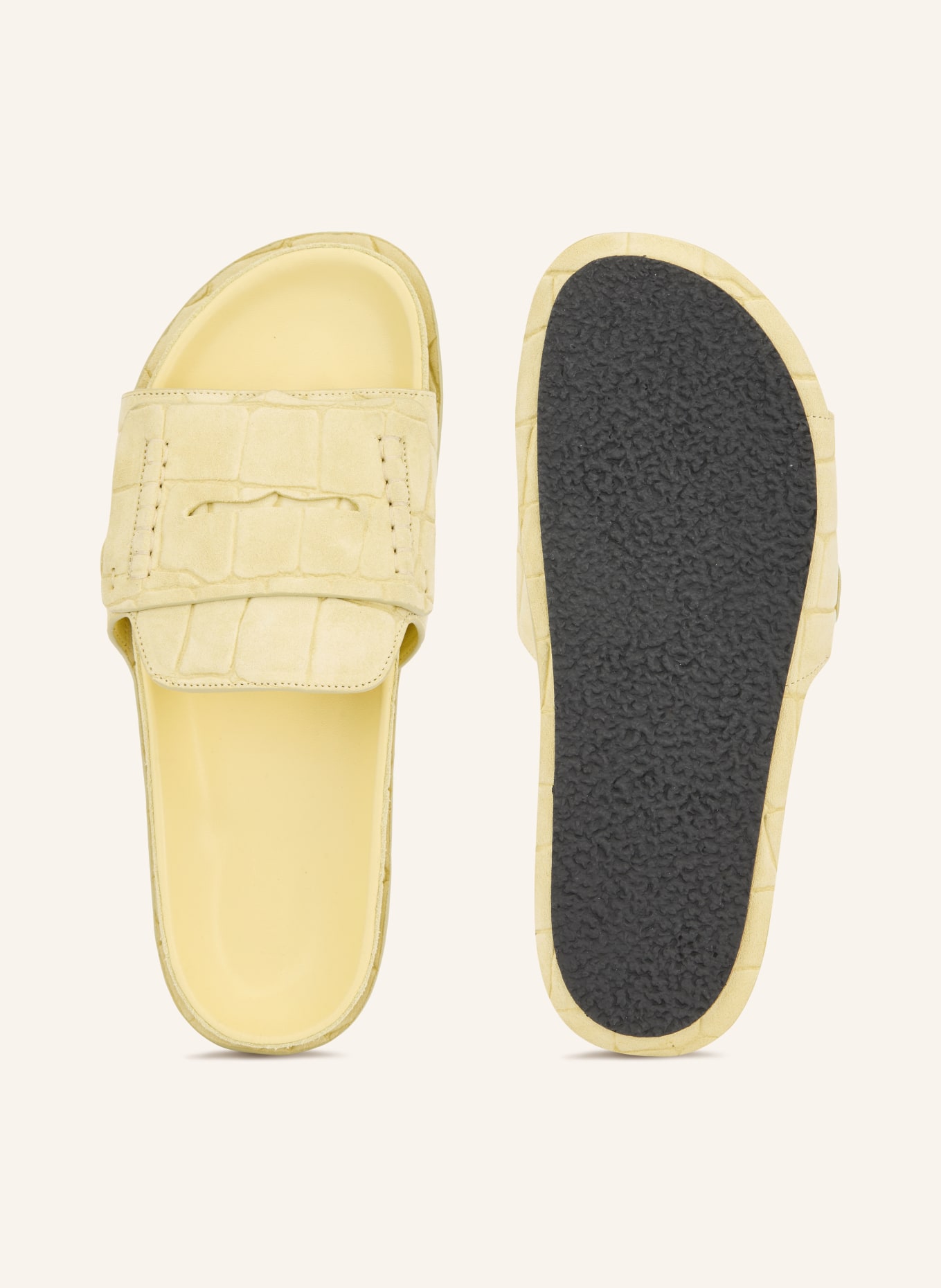 JACQUEMUS Mules LES SANDALES MOCASSIN: JAUNE CLAIR