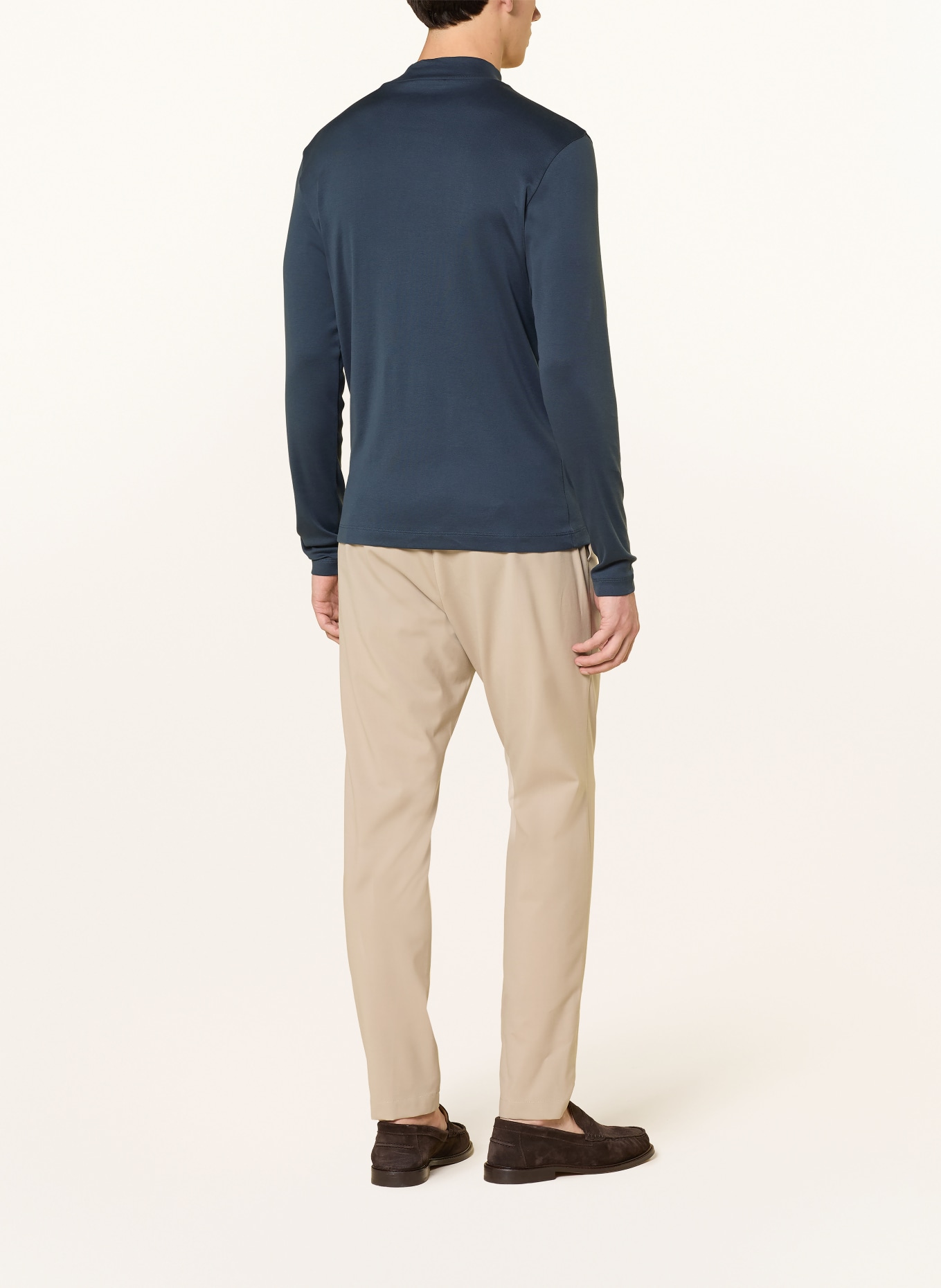 Stefan Brandt ELI Long-Sleeve Shirt: DARK BLUE