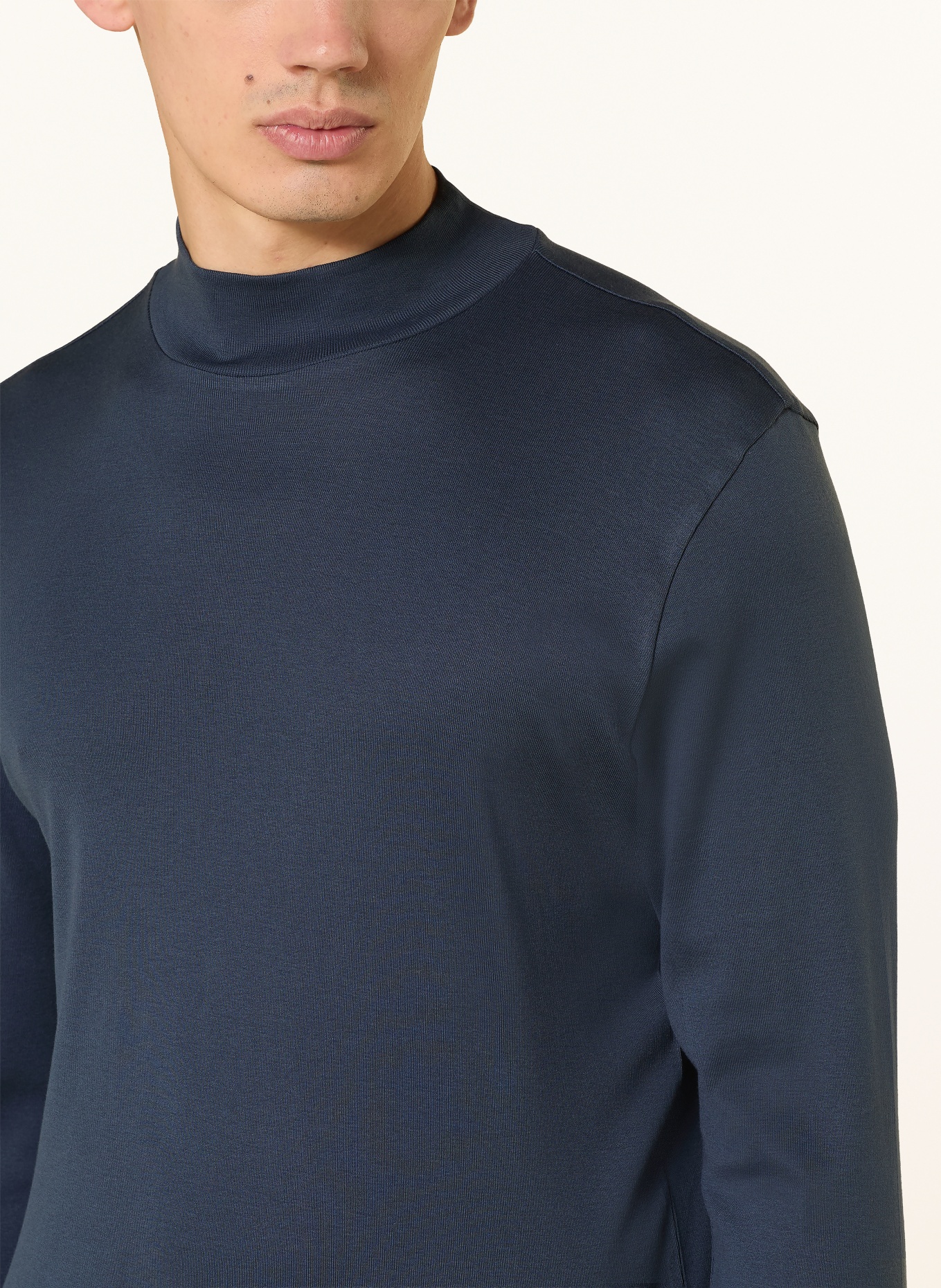Stefan Brandt ELI Long-Sleeve Shirt: DARK BLUE