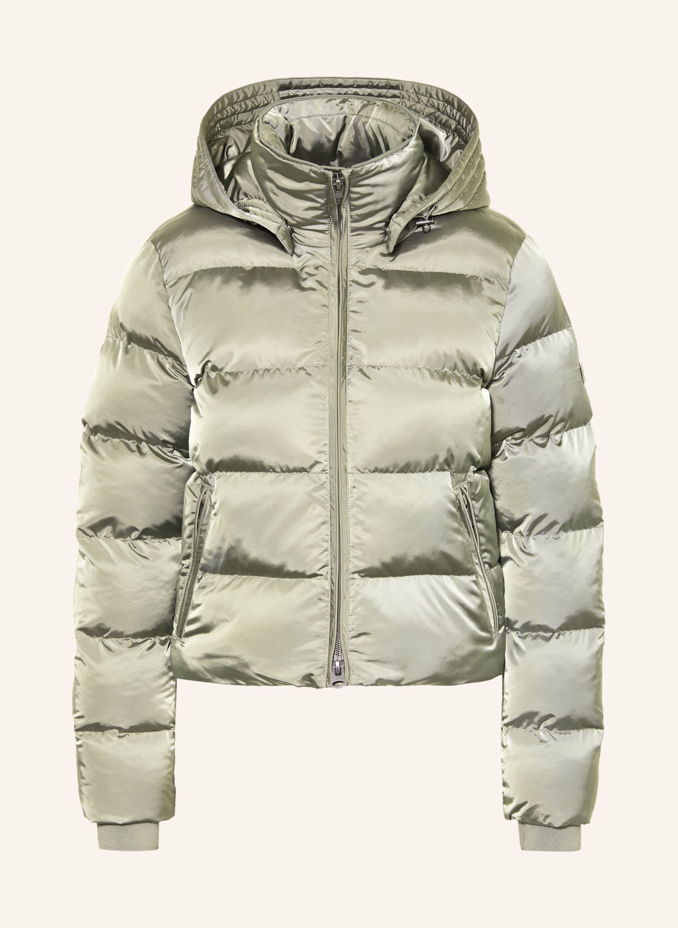 WELLENSTEYN Steppjacke GOLDMINE mit abnehmbarer Kapuze und DUPONT™ SORONA®-Isolierung: HELLGRÜN