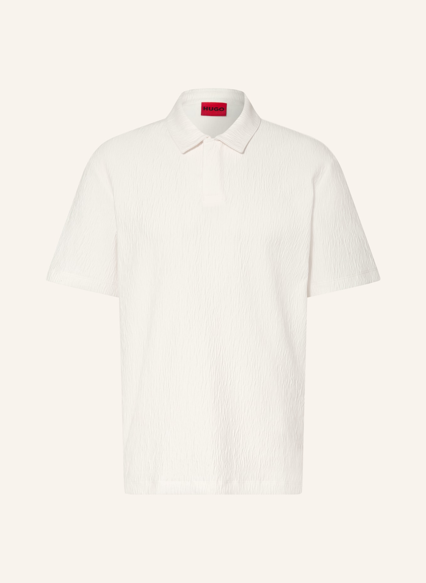 HUGO Jersey-poloskjorte DENOPOLO: HVID