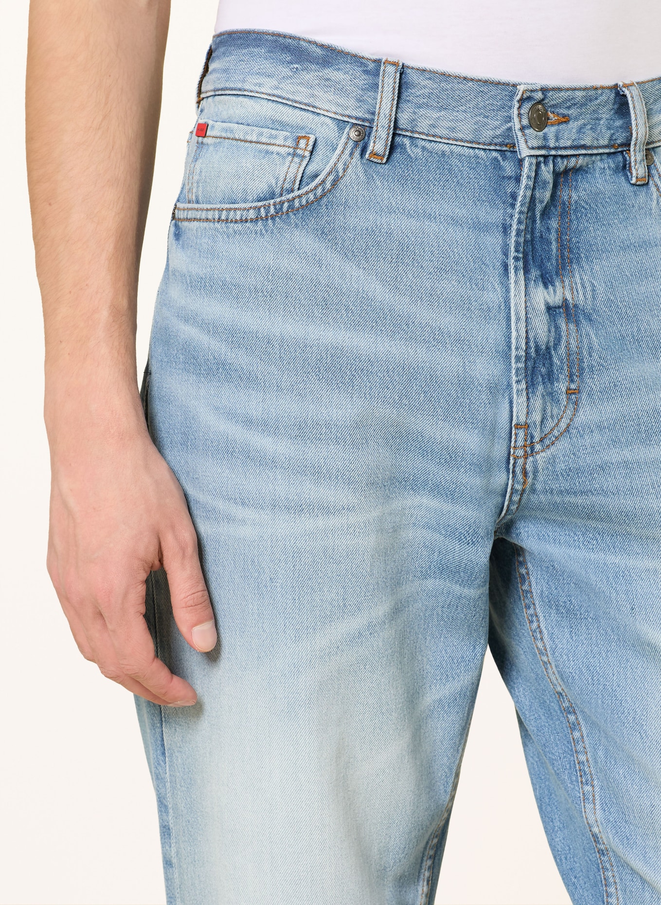 HUGO Jeans HUGO 838 Relaxed Tapered Fit: 440 TURQUOISE/AQUA