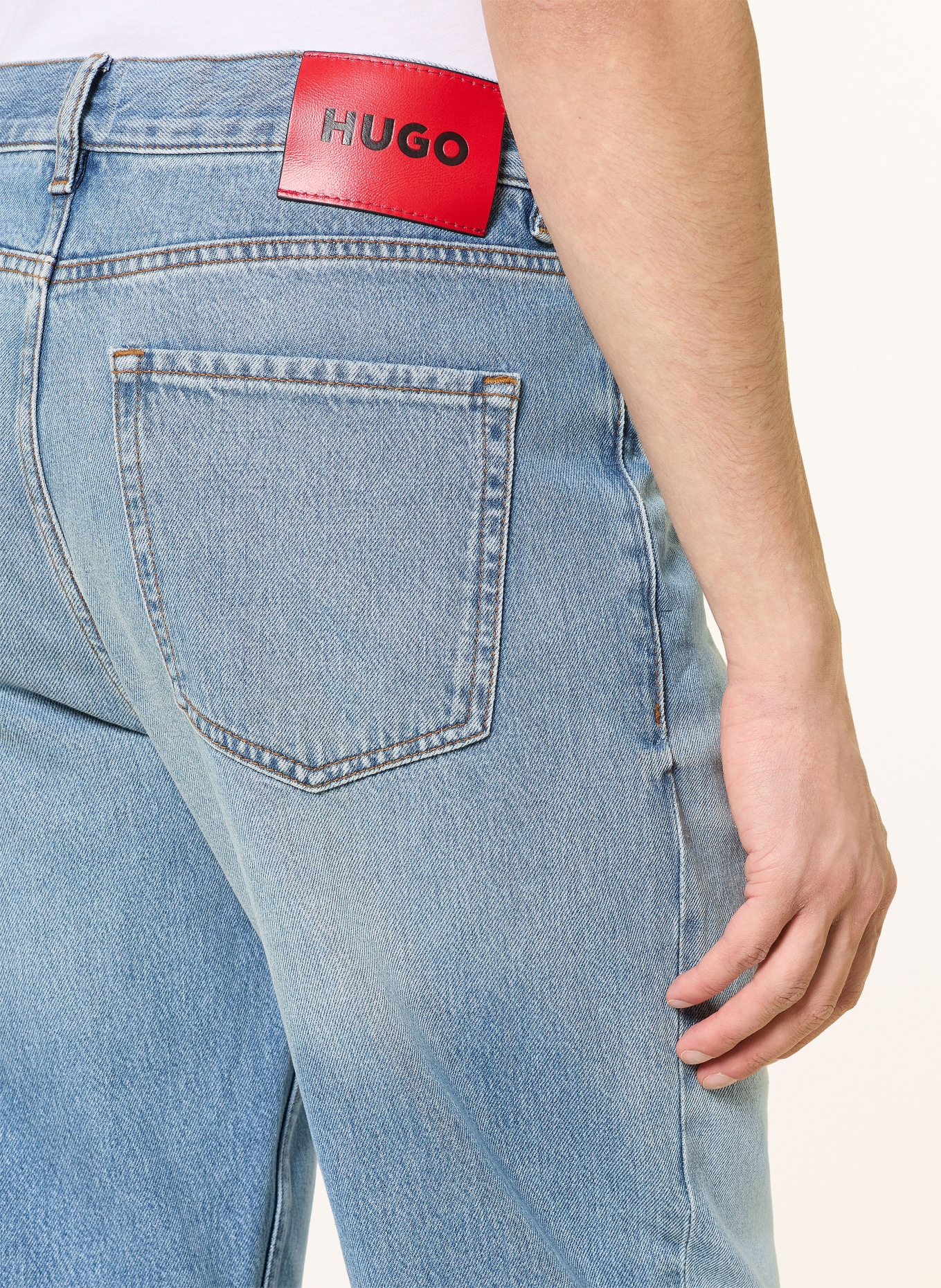 HUGO Jeans HUGO 838 Relaxed Tapered Fit: 440 TURQUOISE/AQUA
