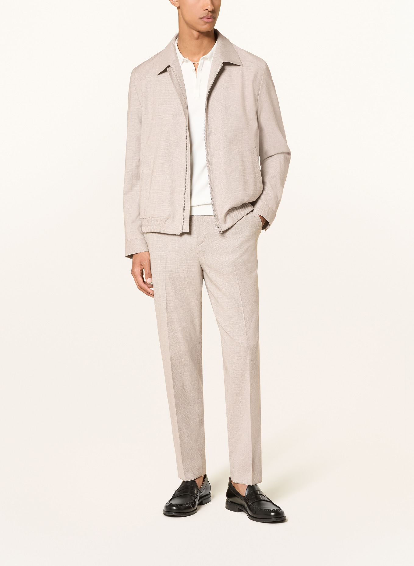 HUGO GOS Extra Slim Fit Pants: BEIGE