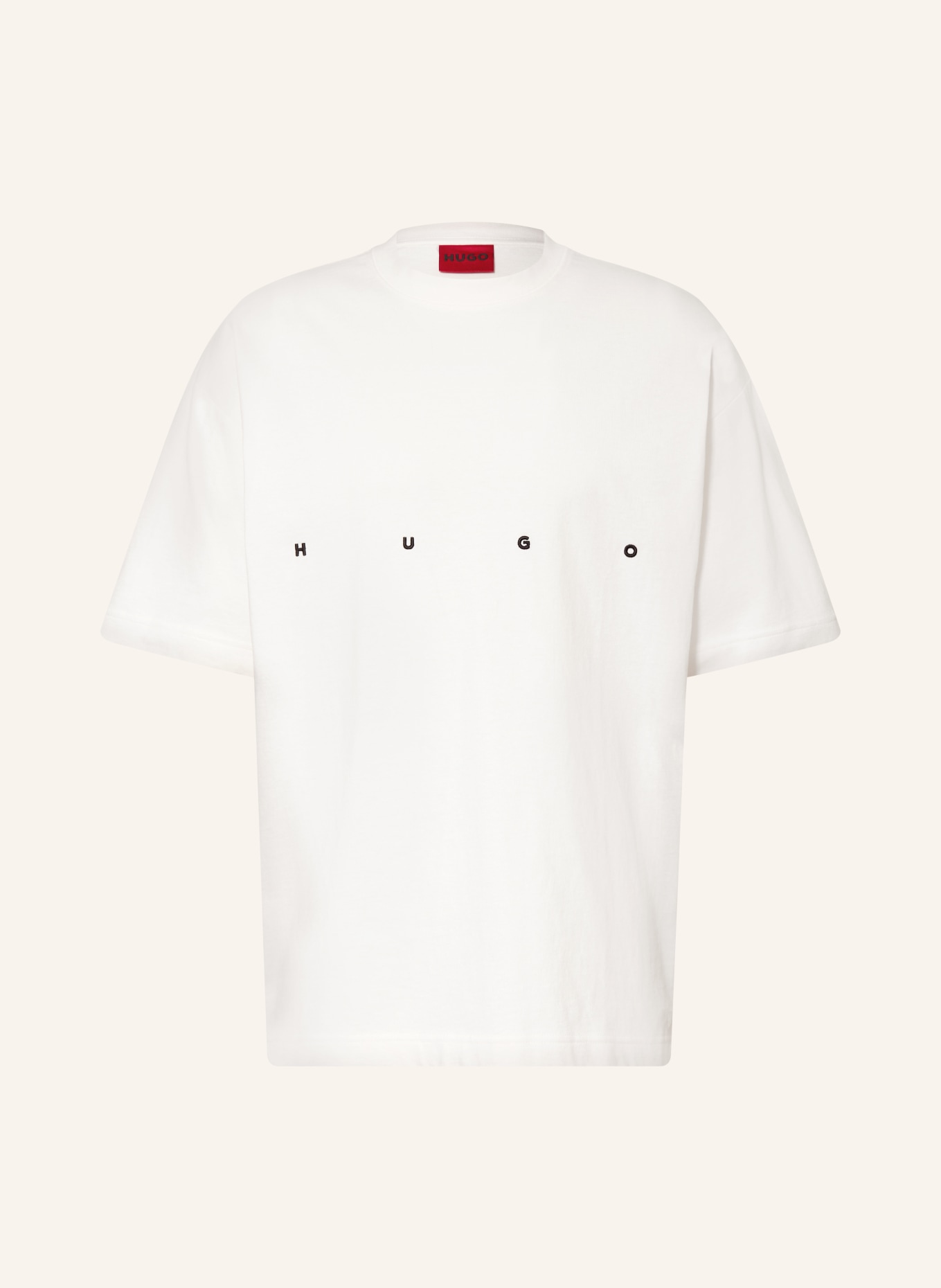 HUGO T-shirt DARISO: HVID / SORT