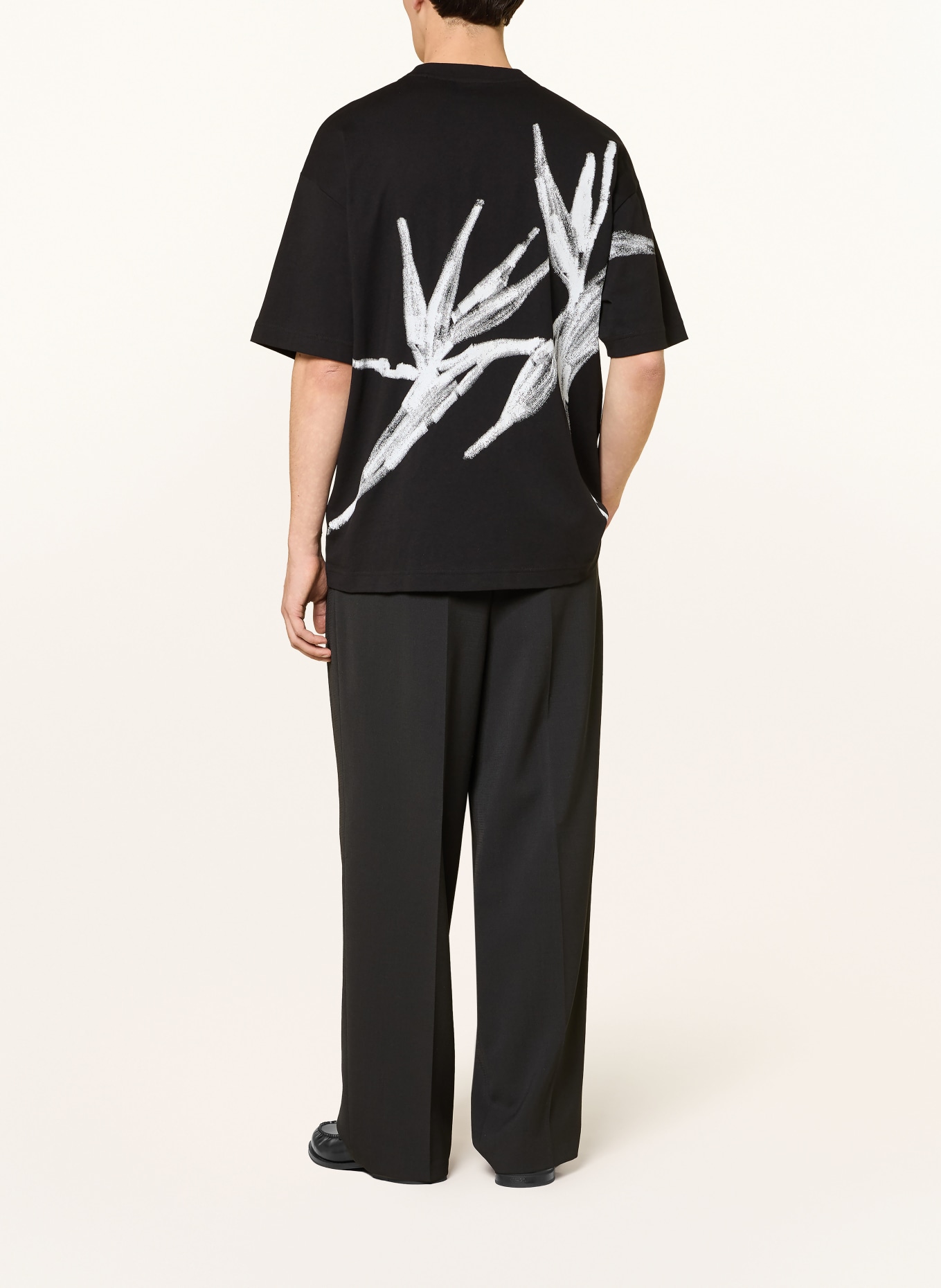 HUGO DARISO T-shirt: BLACK / WHITE