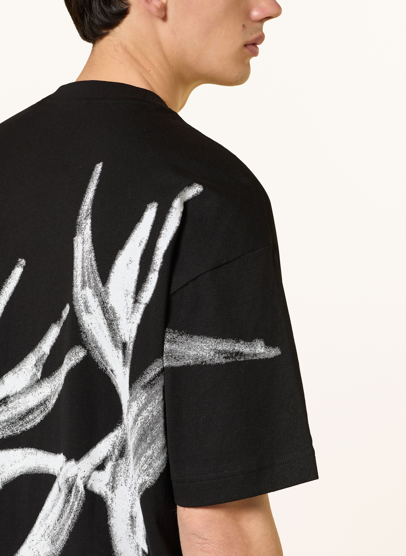 HUGO DARISO T-shirt: BLACK / WHITE