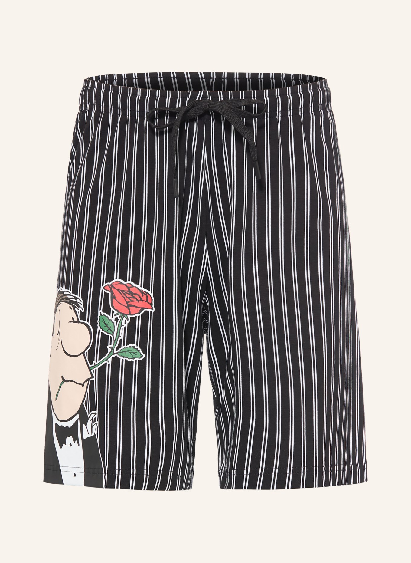 mey Sovshorts mey × LORIOT: SVART / RÖD / VIT