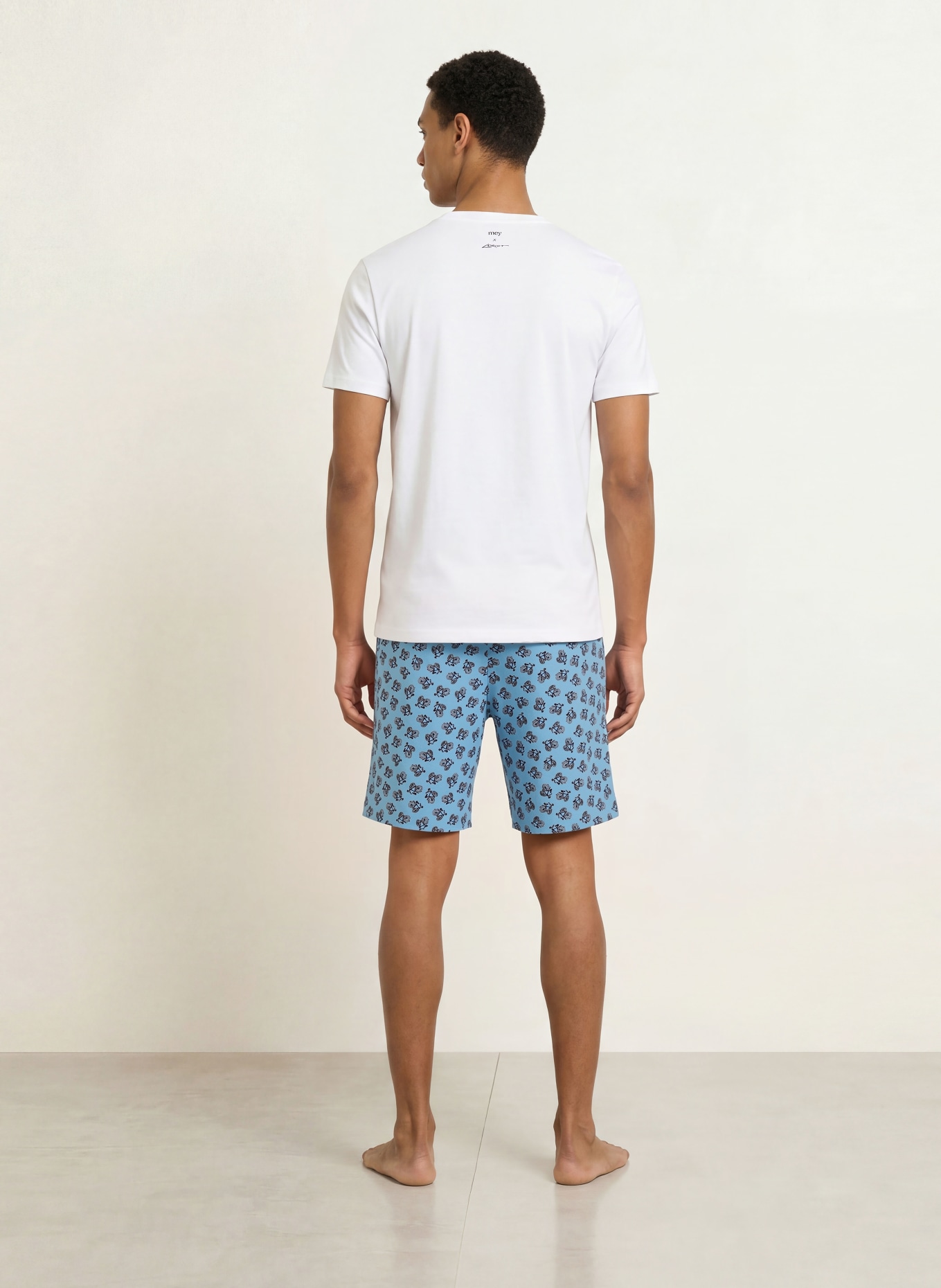 mey Sovshorts mey × LORIOT: LJUSBLÅ / BLÅ / VIT