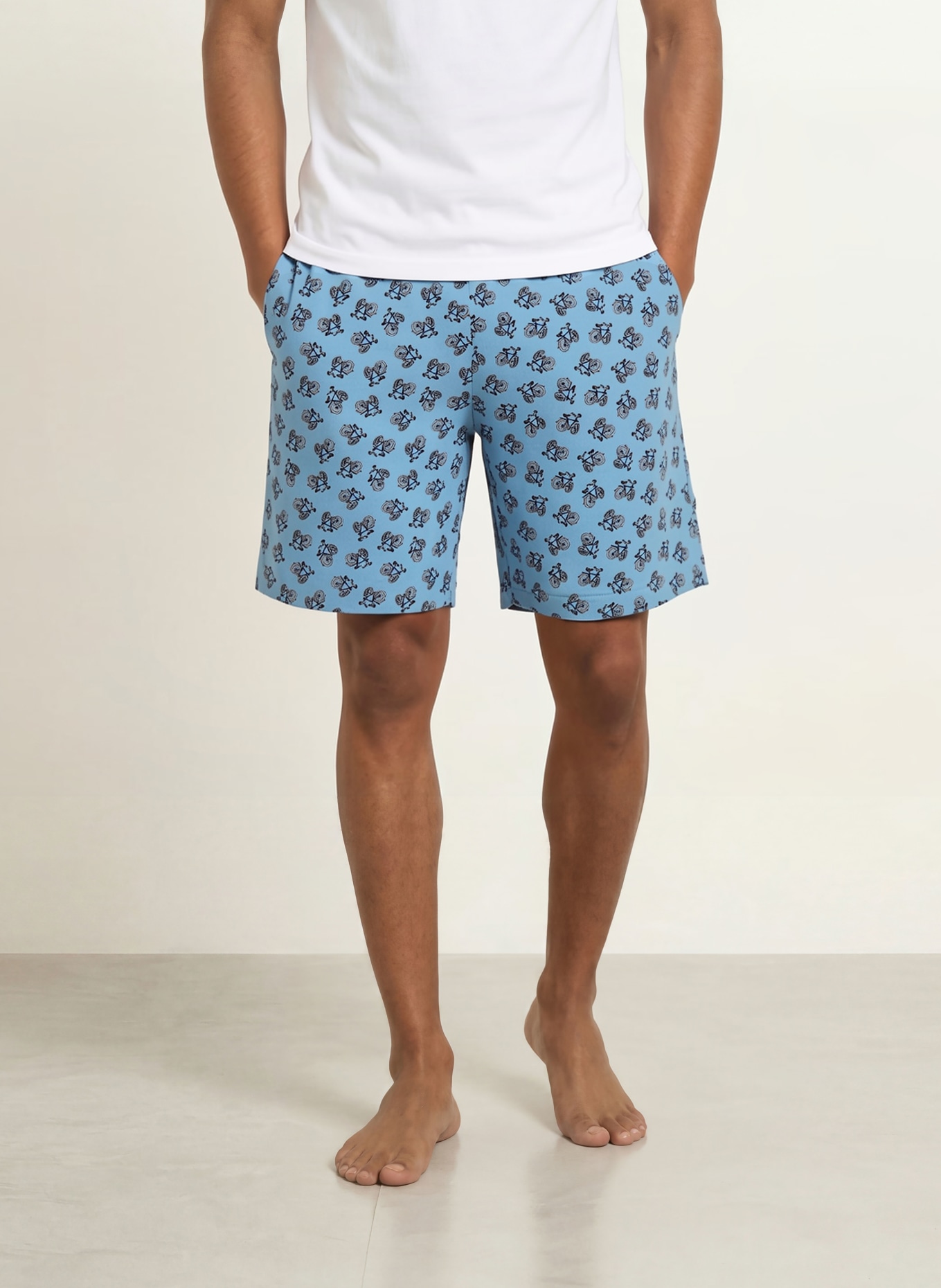 mey Sovshorts mey × LORIOT: LJUSBLÅ / BLÅ / VIT