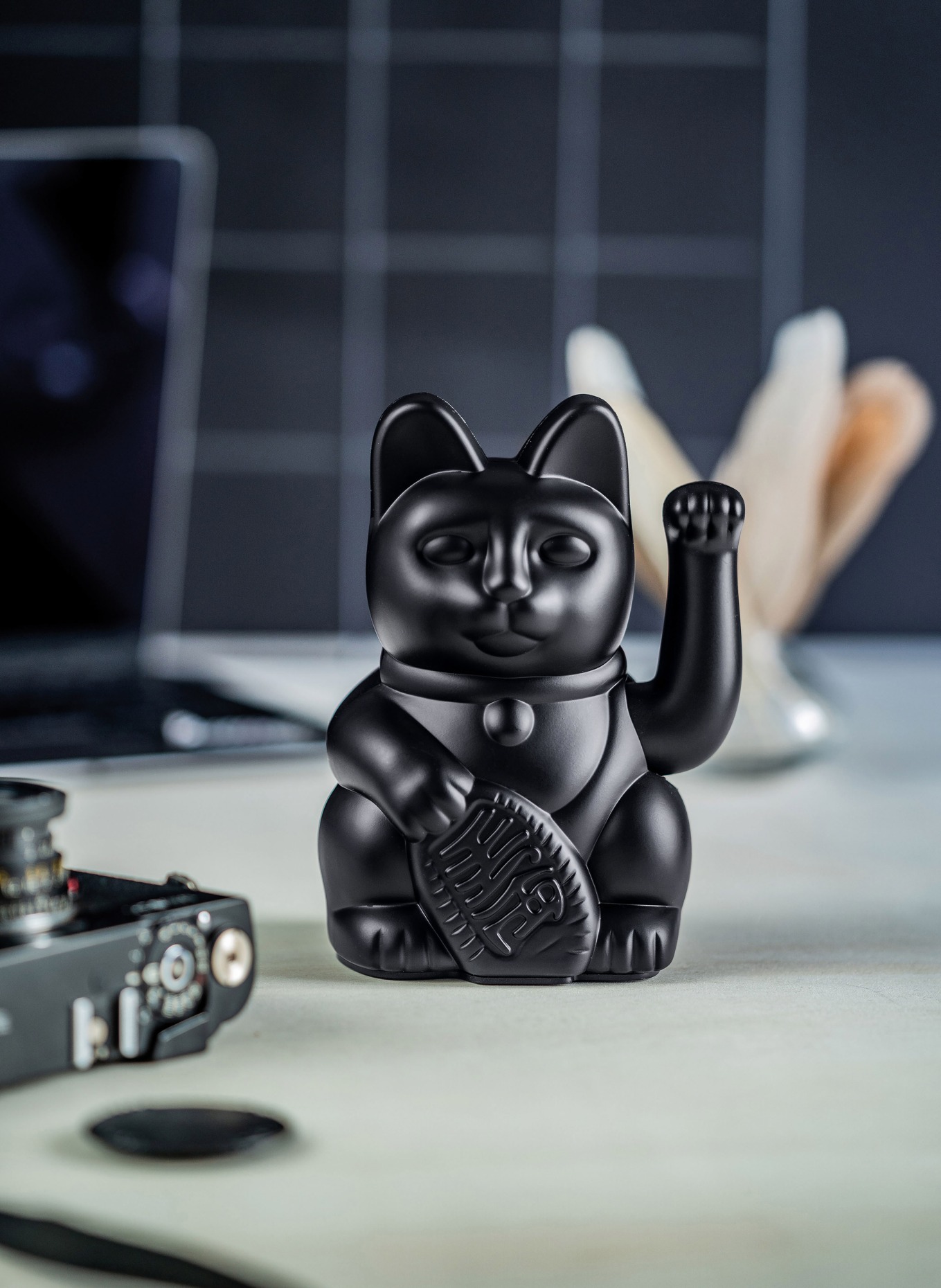 DONKEY Decorative figurine LUCKY CAT: BLACK