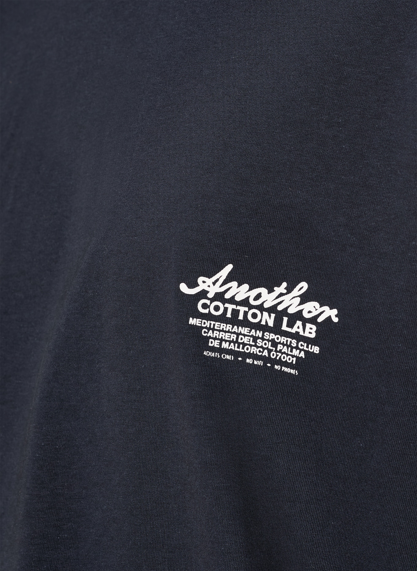 another COTTON LAB T-shirt à manches longues: BLEU FONCÉ / ORANGE / BLANC