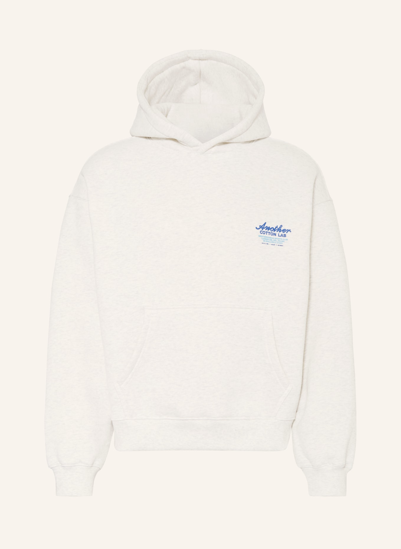 another COTTON LAB Hoodie: HELLGRAU / ORANGE / BLAU