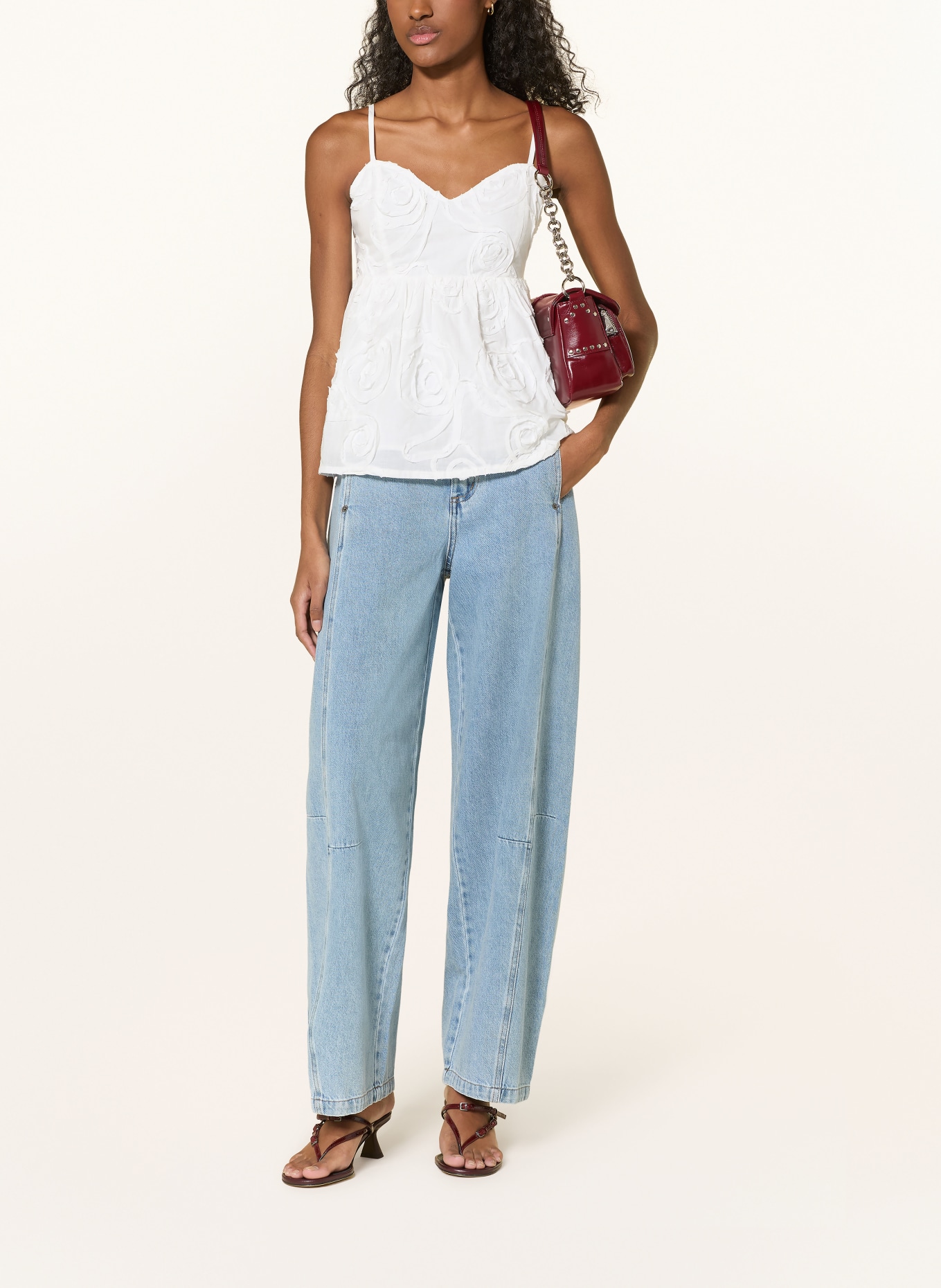 co'couture LEYACC Blouse Top: WHITE