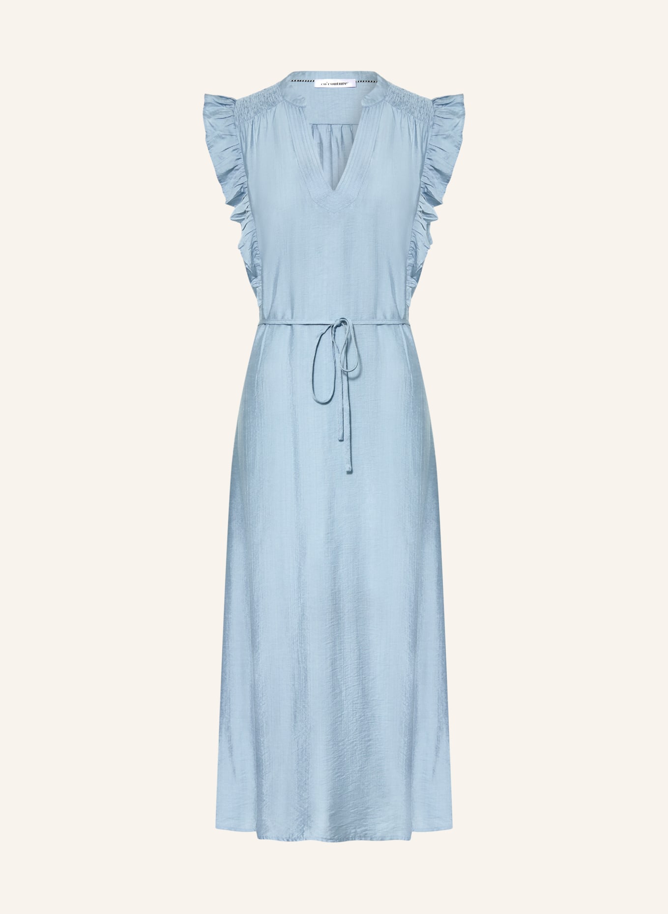 co'couture HERACC dress with ruffles: LIGHT BLUE