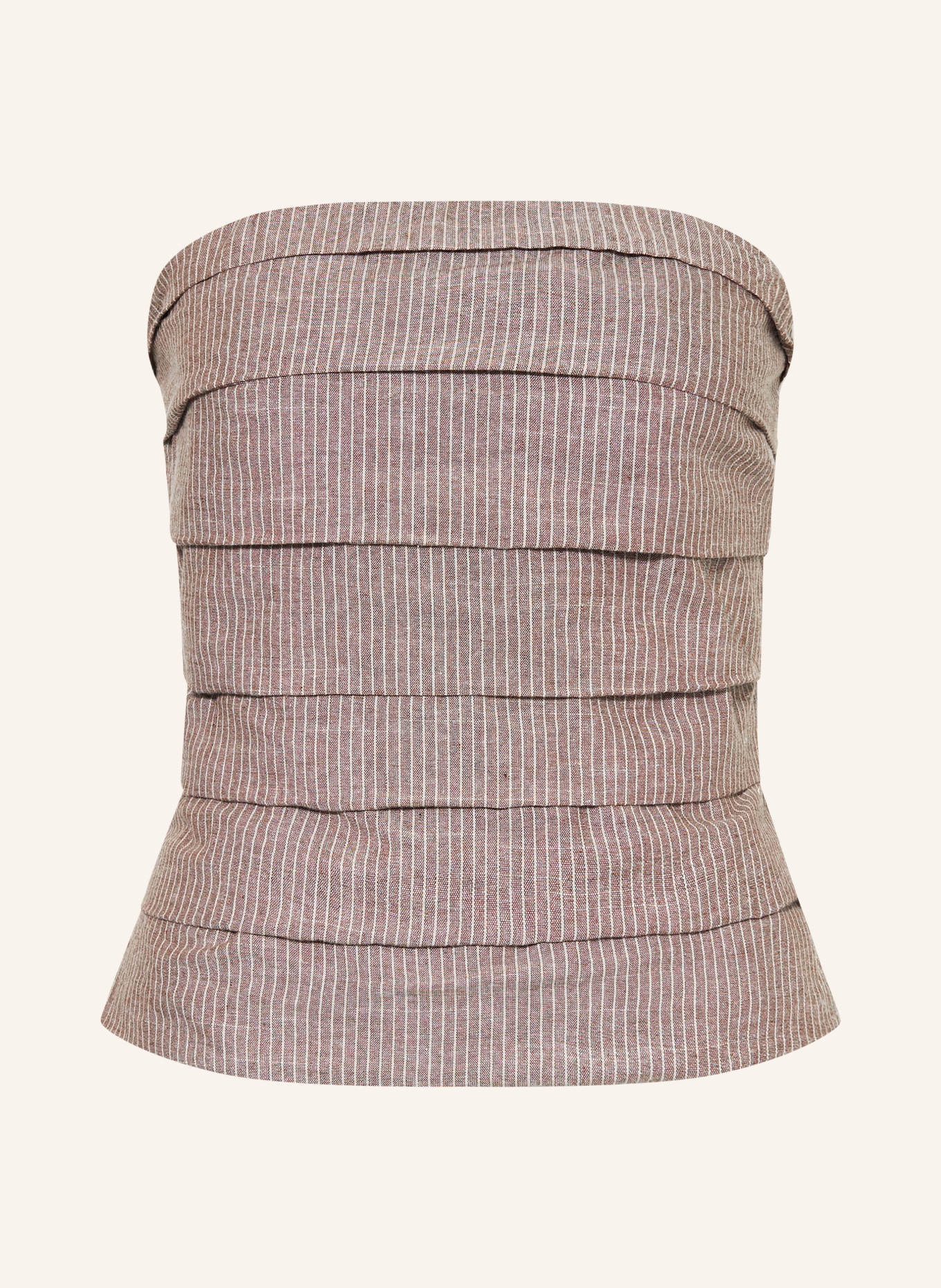 co'couture Off-the-shoulder top JIHOCC: BROWN / BEIGE