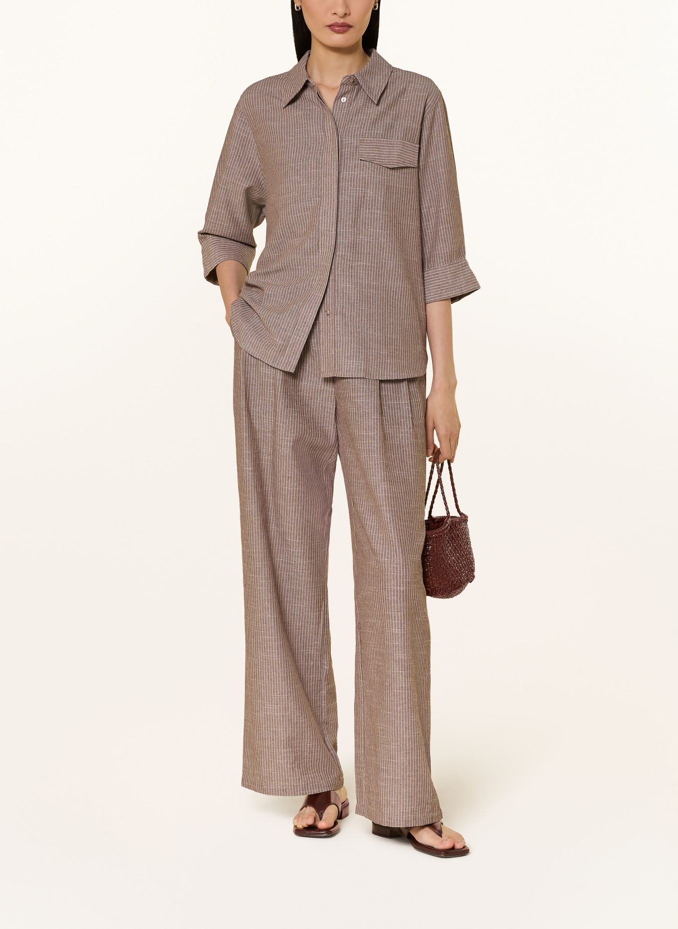 co'couture Chemisier JIHOCC: MARRON / BEIGE