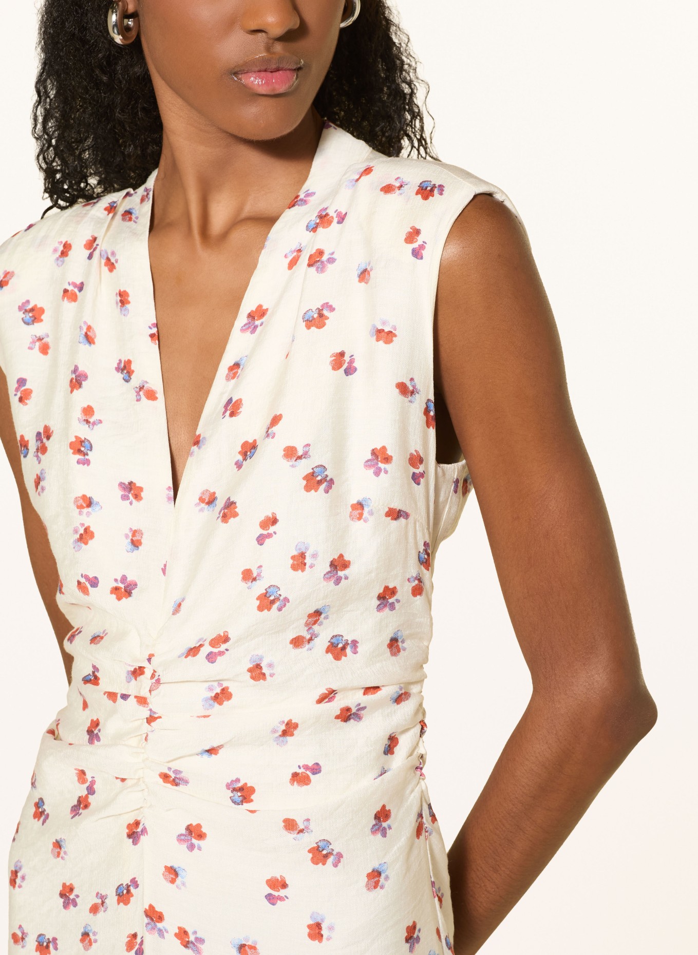 co'couture Robe MARISCC avec découpe: ÉCRU / LILAS / ROUGE