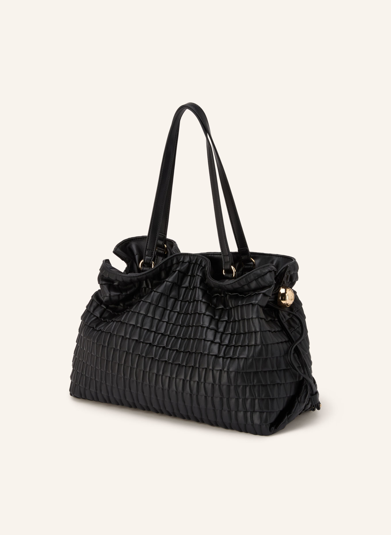 LIU JO Shopper LARGE: SORT / GULD