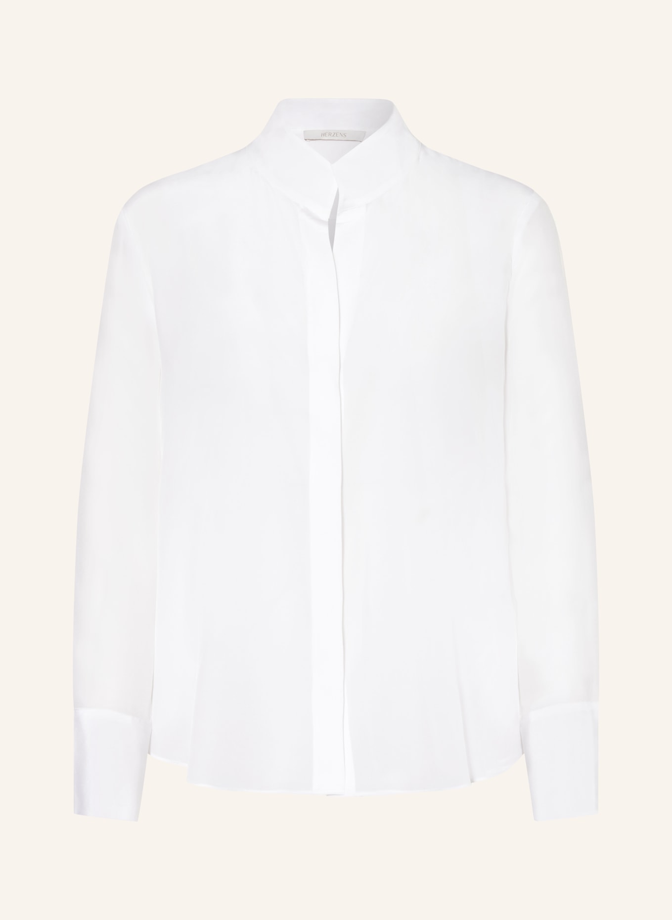 HERZENS Silk blouse: WHITE