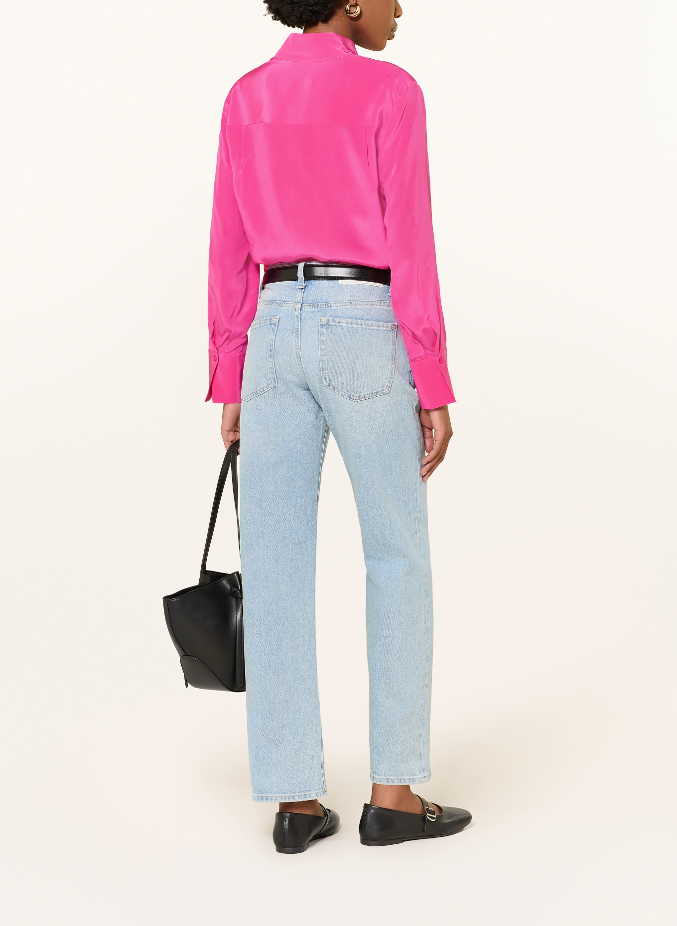 HERZENS Silk blouse: PINK