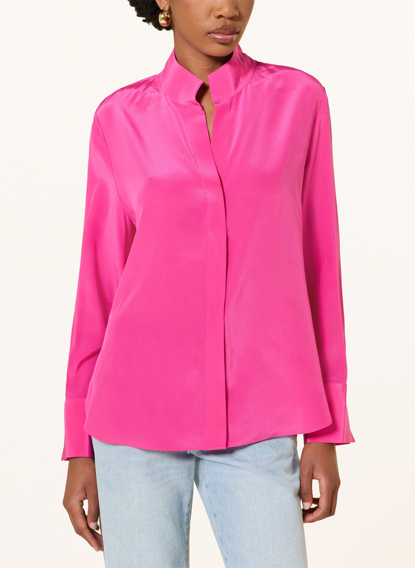 HERZENS Silk blouse: PINK