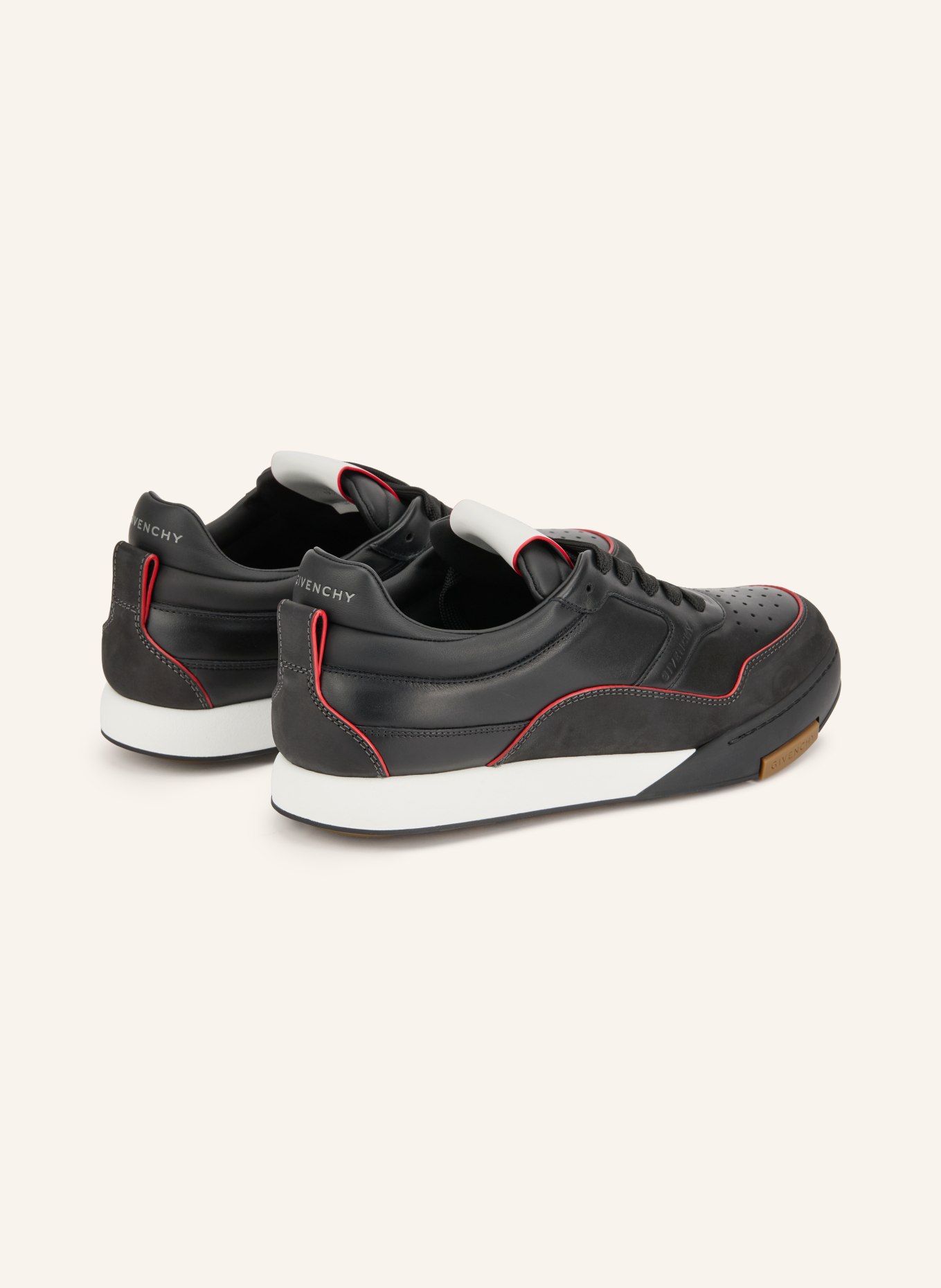 GIVENCHY Sneaker YARD: ZWART / ROOD / WIT