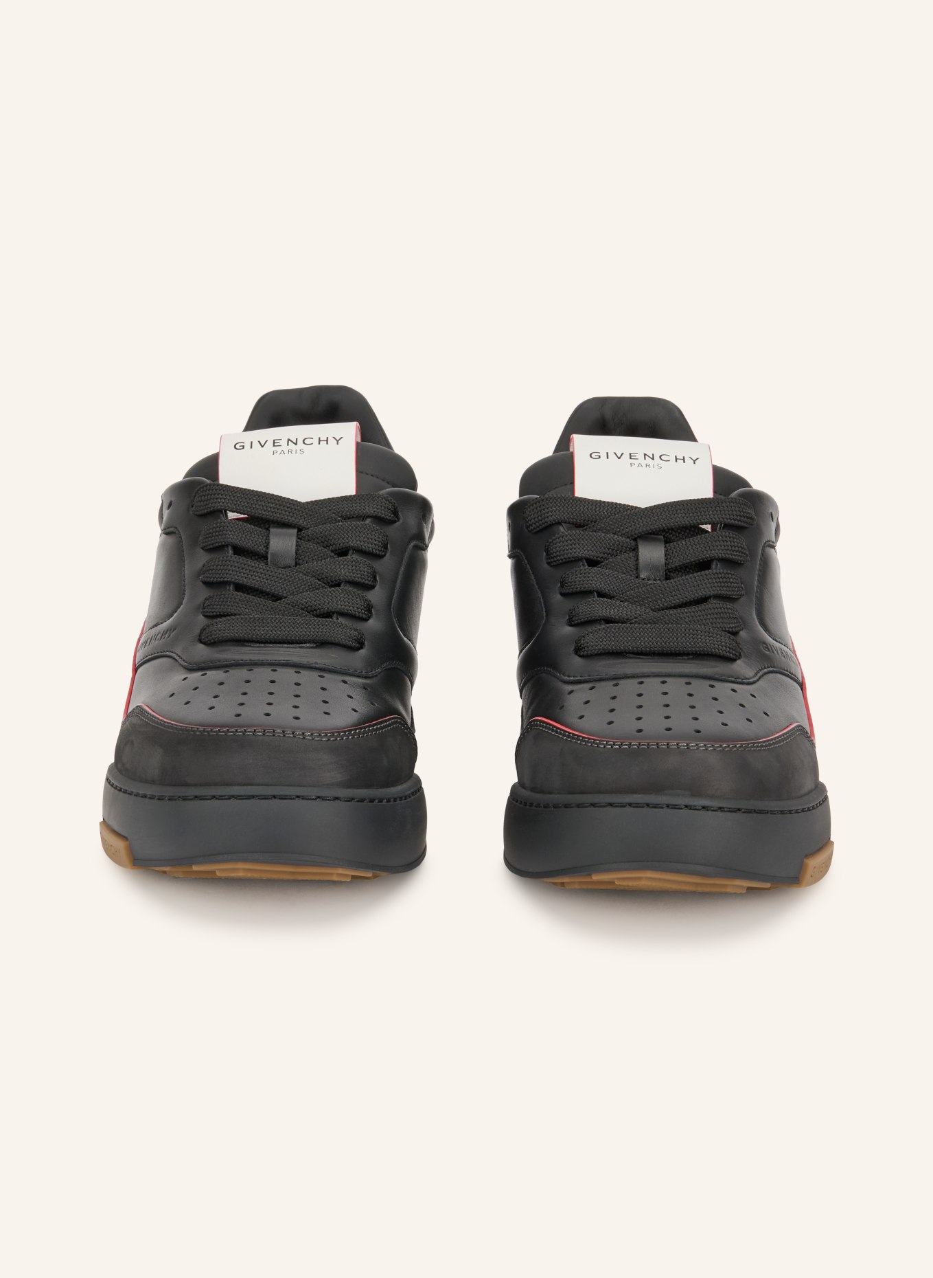 GIVENCHY Sneaker YARD: ZWART / ROOD / WIT