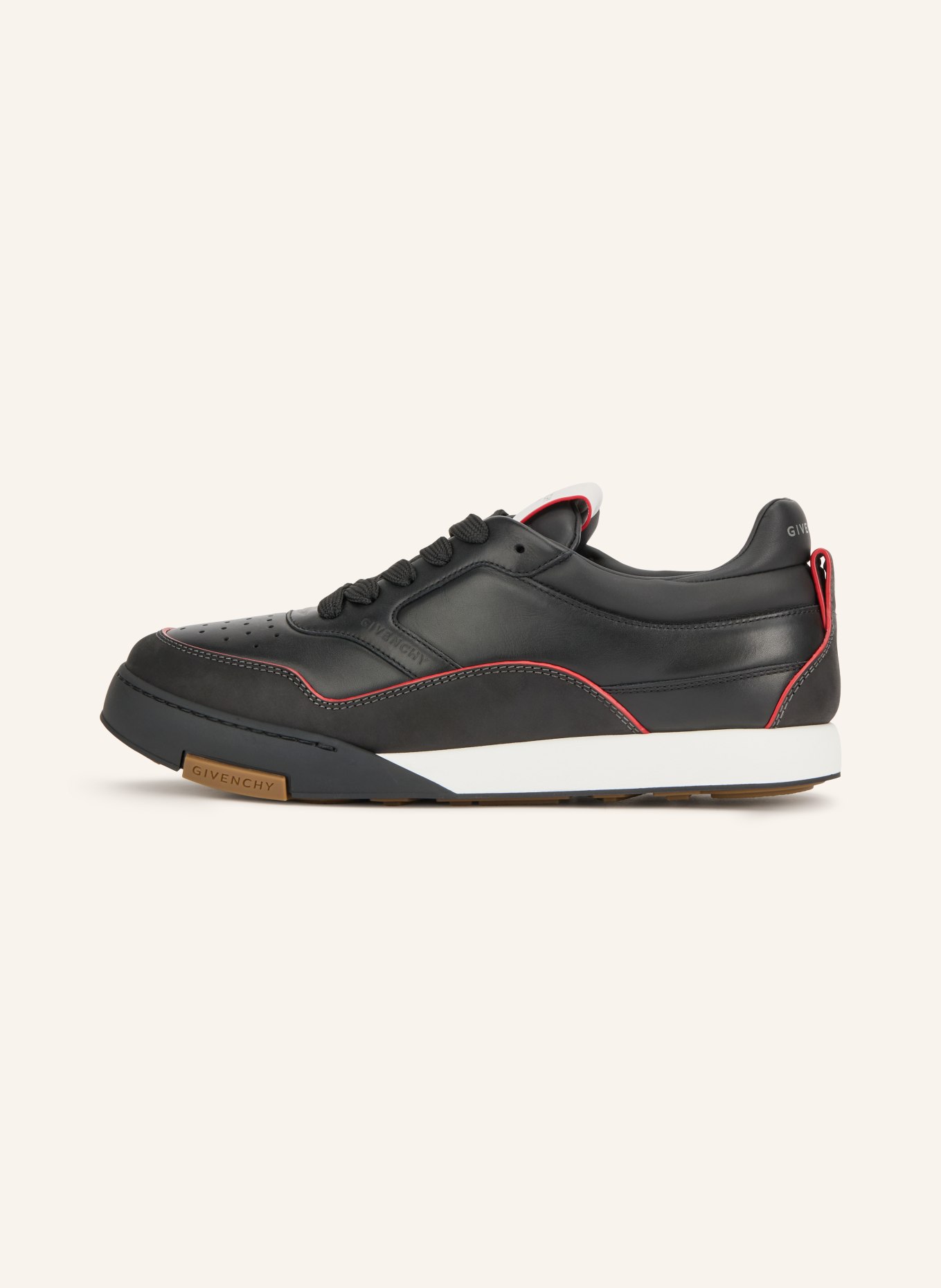 GIVENCHY Sneaker YARD: ZWART / ROOD / WIT