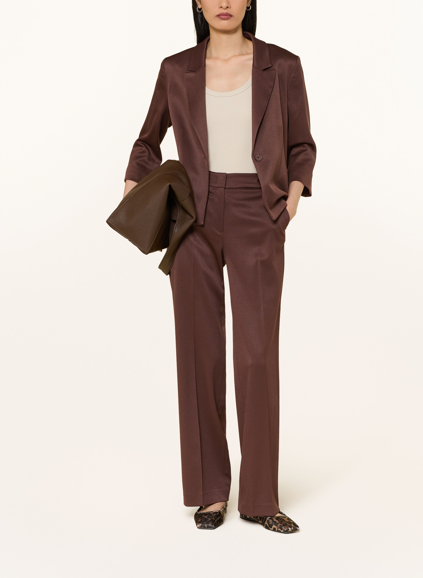 MORE & MORE Pants: DARK BROWN