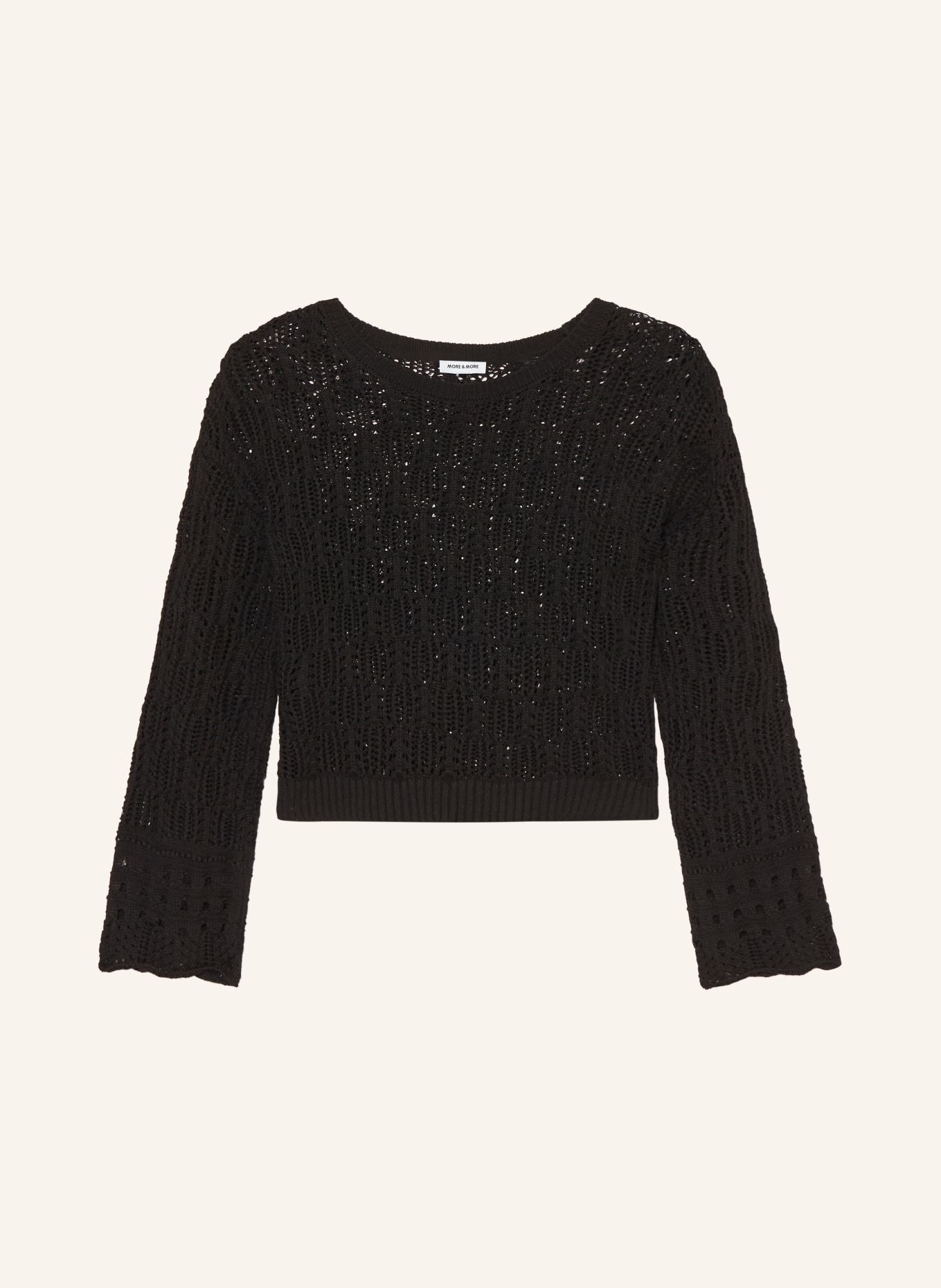 MORE & MORE Pullover: SCHWARZ
