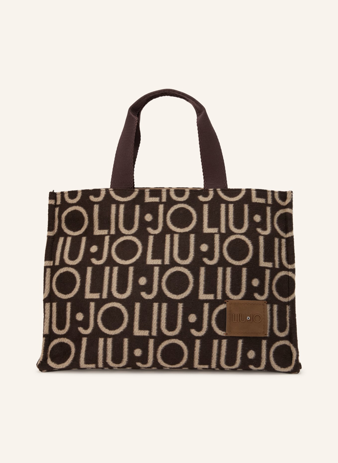 LIU JO Shopper: MARRON FONCÉ / GOUD / BEIGE