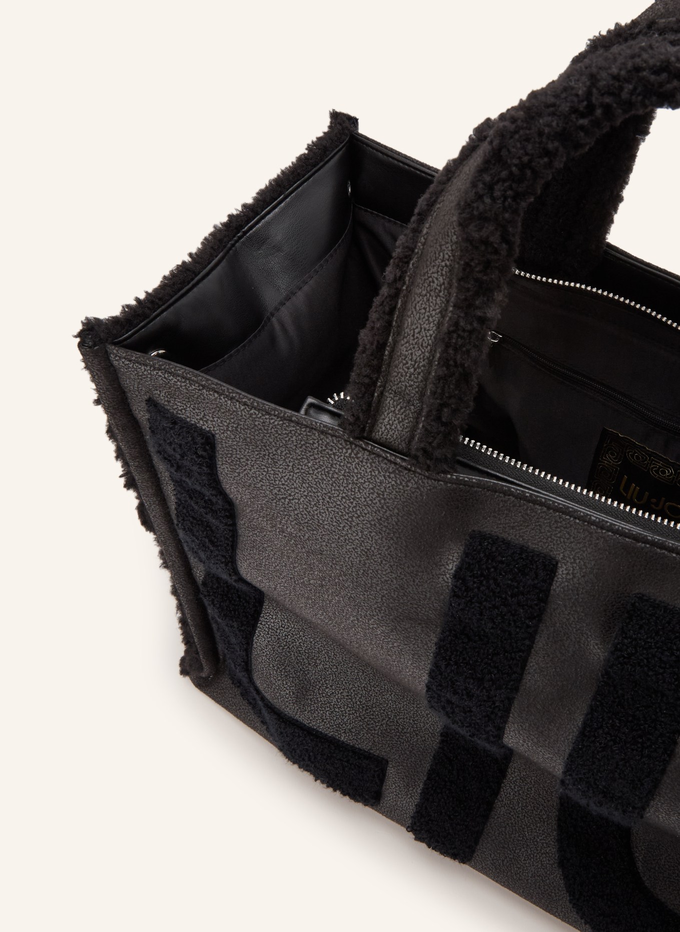 LIU JO Shopper: ZWART / ZILVER