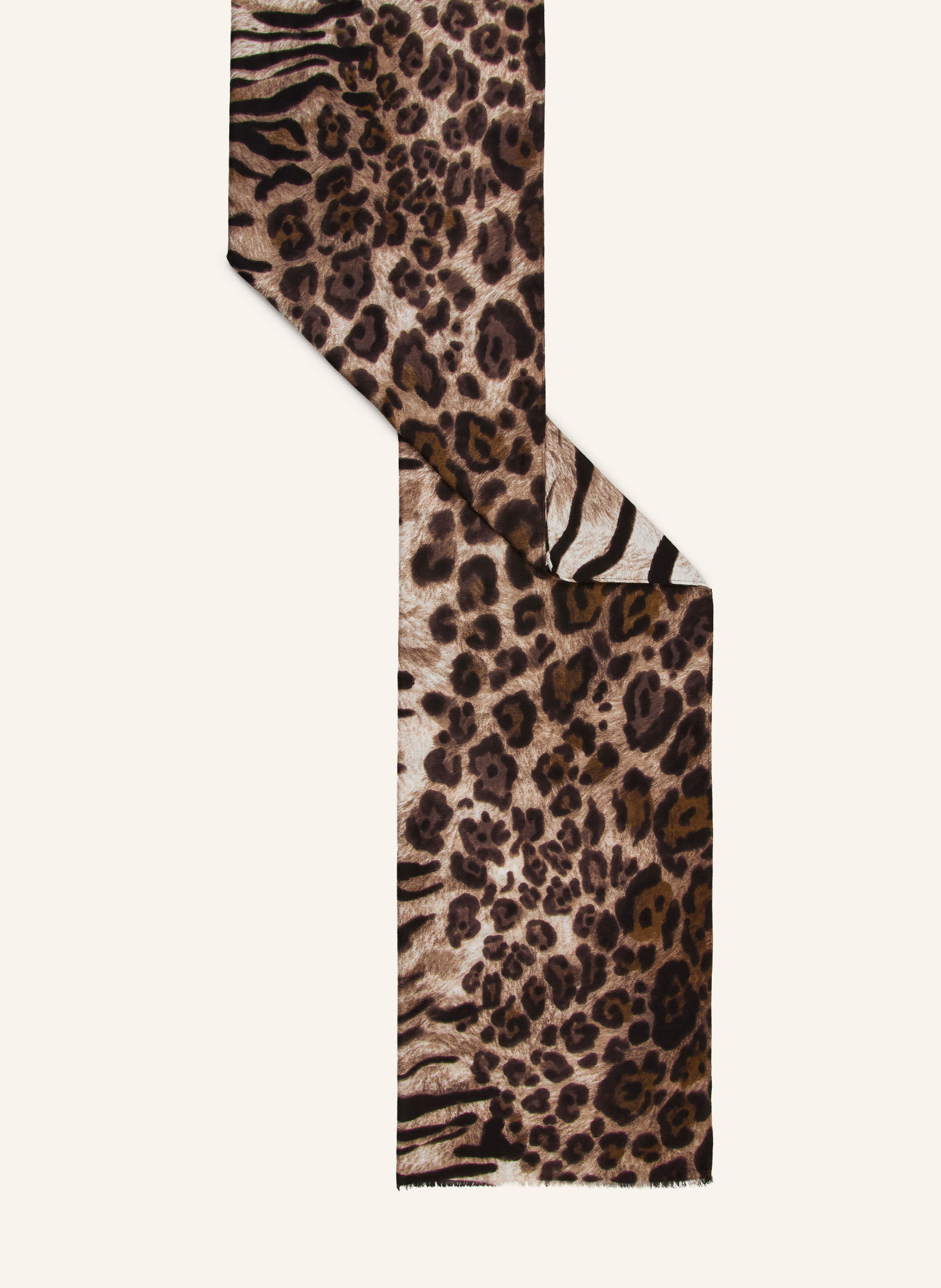 LIU JO Schal: DUNKELBRAUN / BEIGE