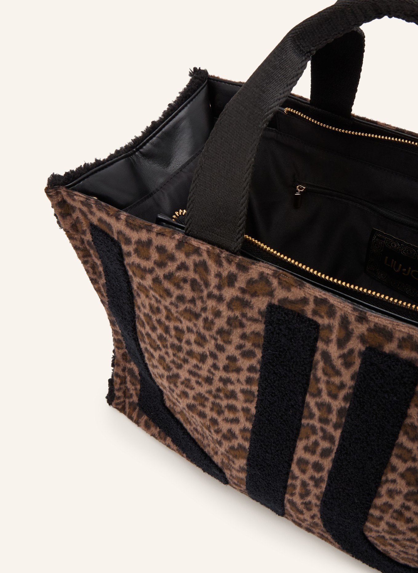 LIU JO Shopper: BRUIN / ZWART