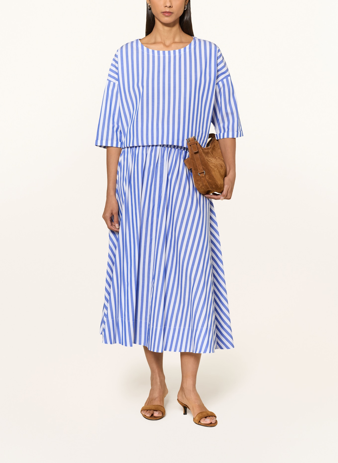 Rich & Royal Blouse: BLUE / WHITE