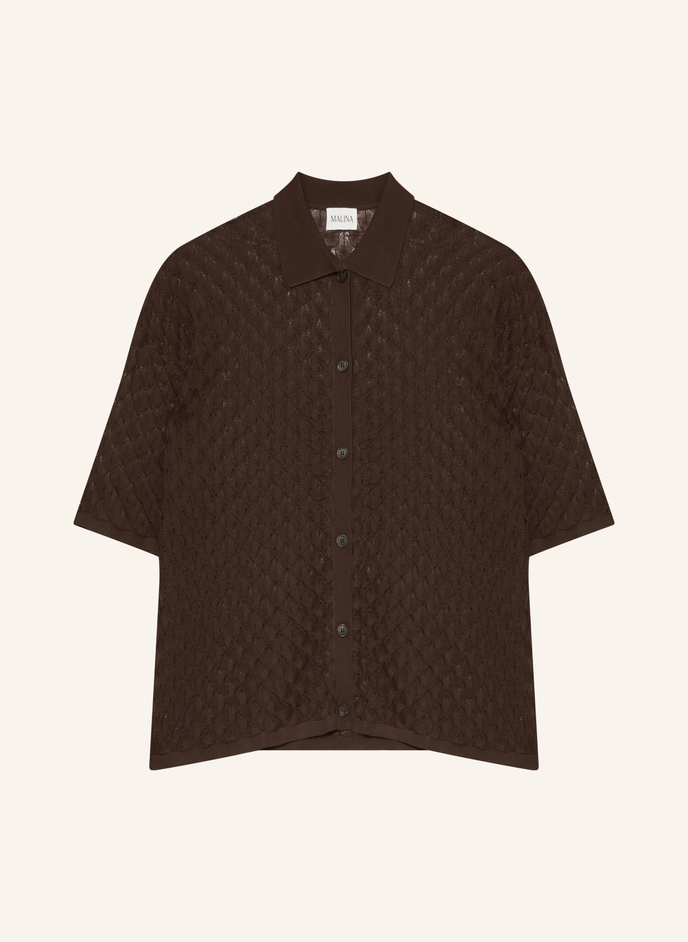 MALINA Gebreide blouse MOA: MARRON FONCÉ