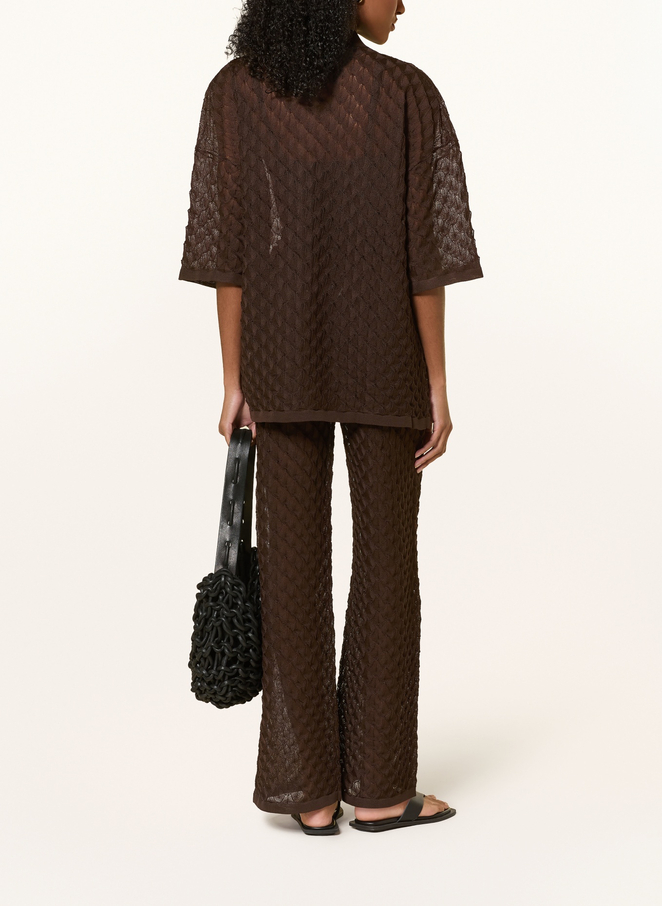 MALINA Gebreide blouse MOA: MARRON FONCÉ