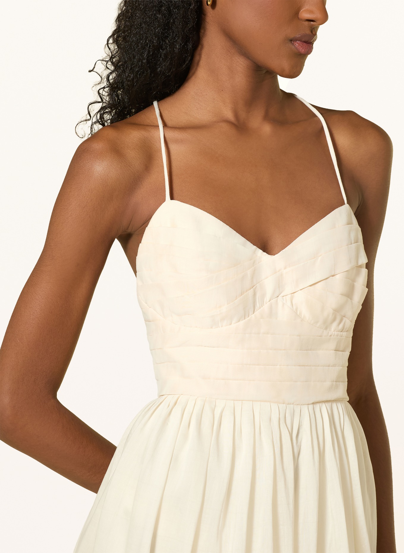 MALINA Robe de cocktail HERA à volants: CRÈME