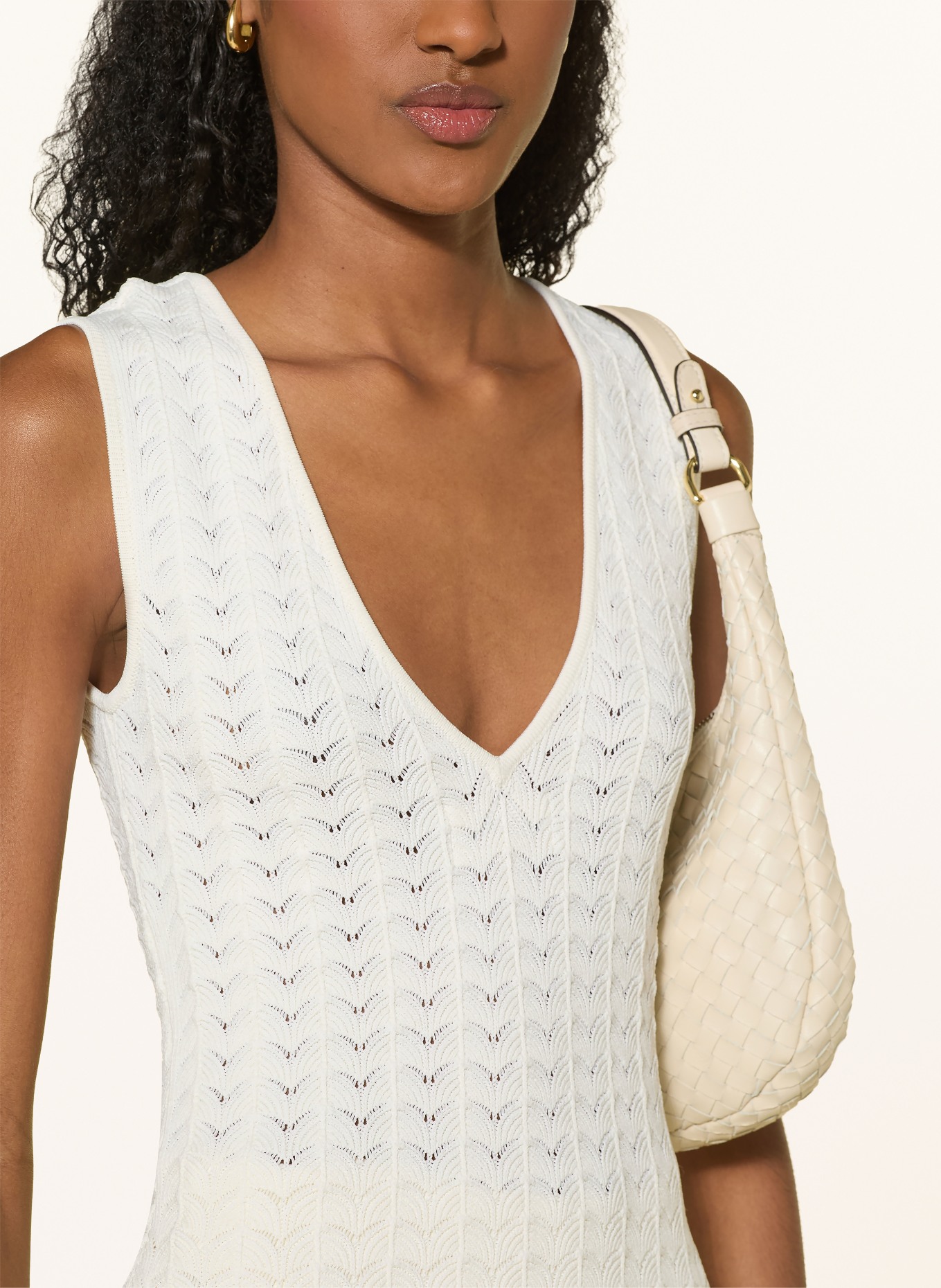 MALINA AMAL Knit Top: ECRU