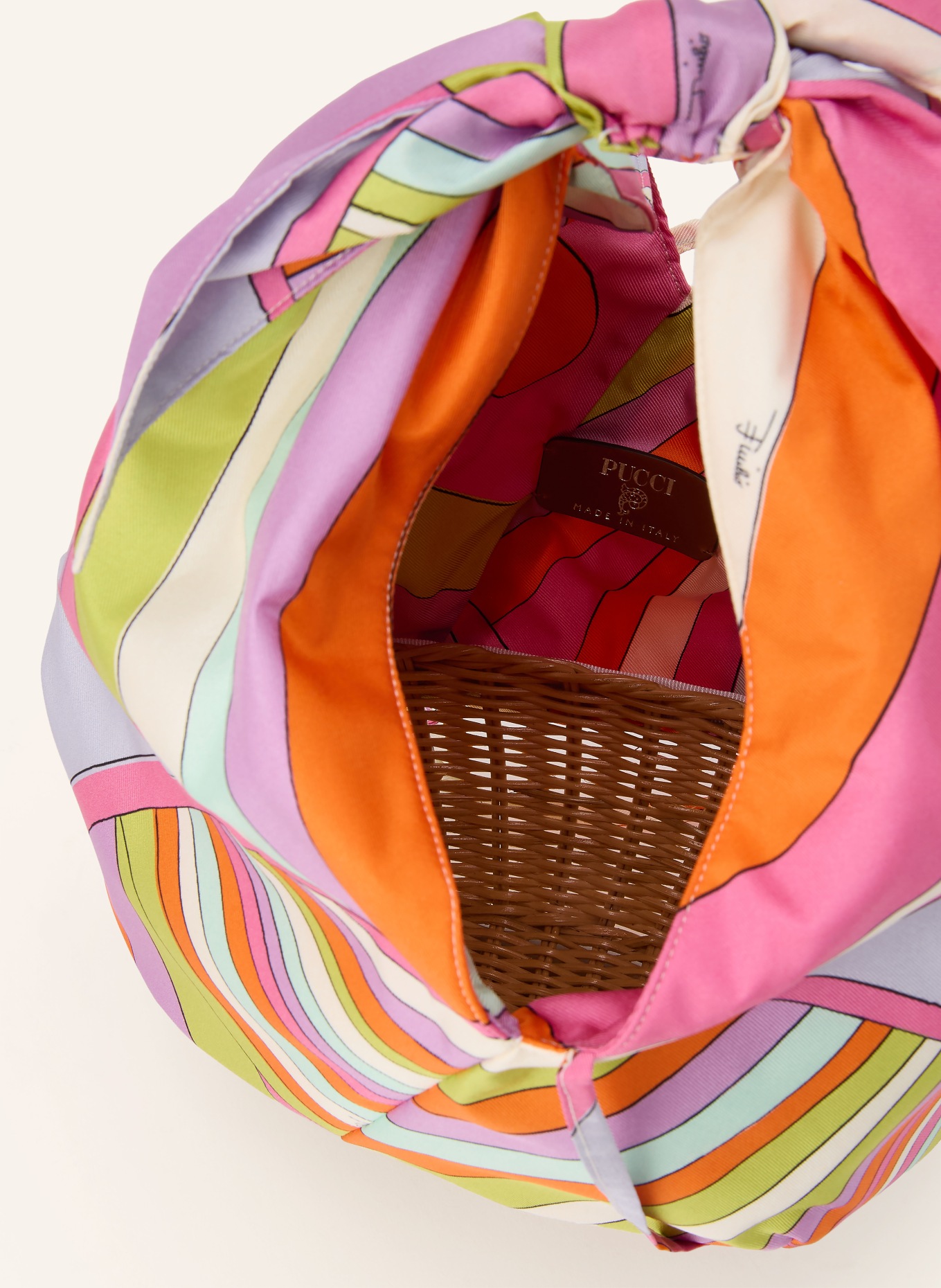 PUCCI Handbag: WHITE / PURPLE / PINK