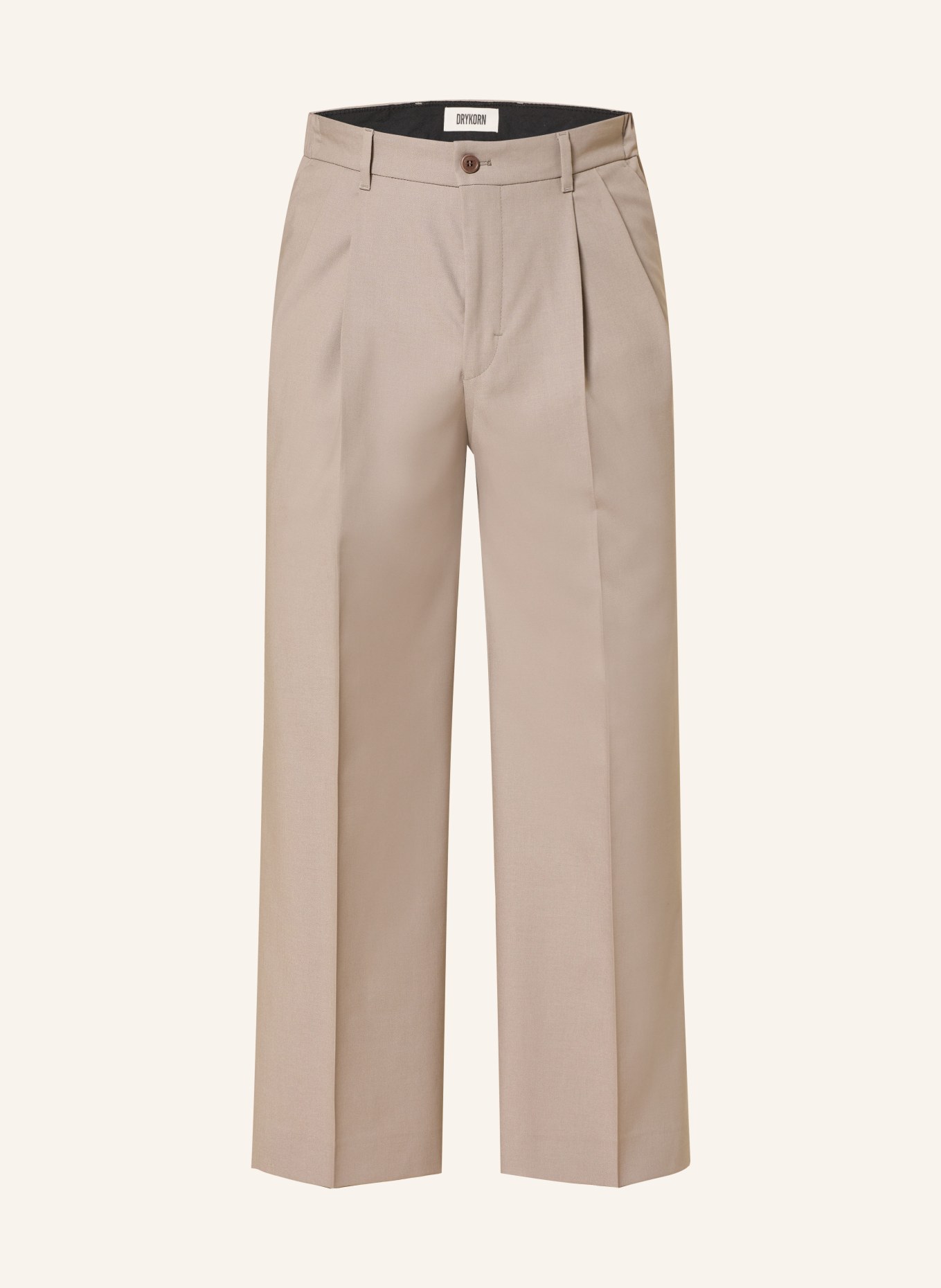 DRYKORN Pantalon LEEK Wide Fit: TAUPE
